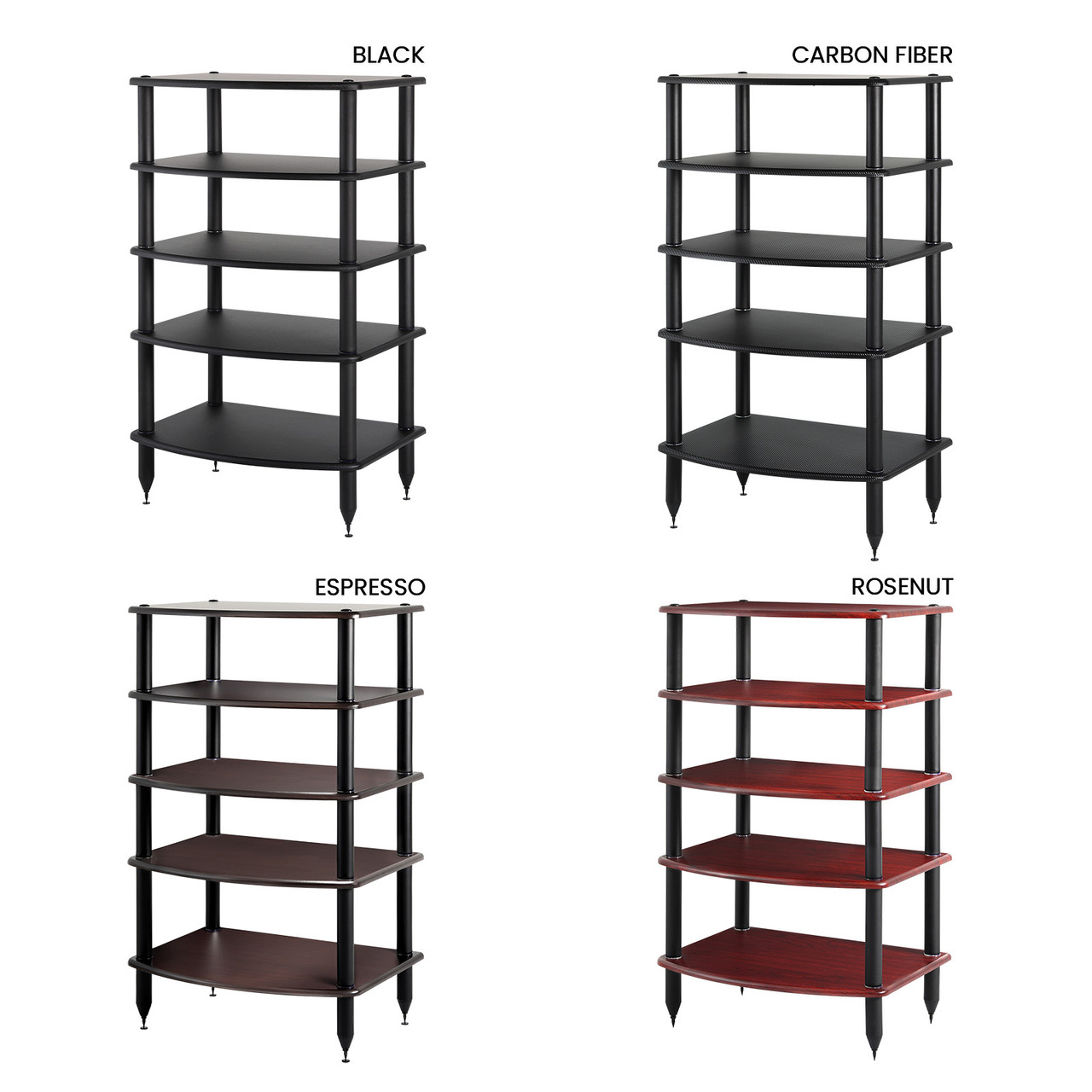 Pangea Audio Vulcan 5-Shelf Audio Rack - Select Finishes