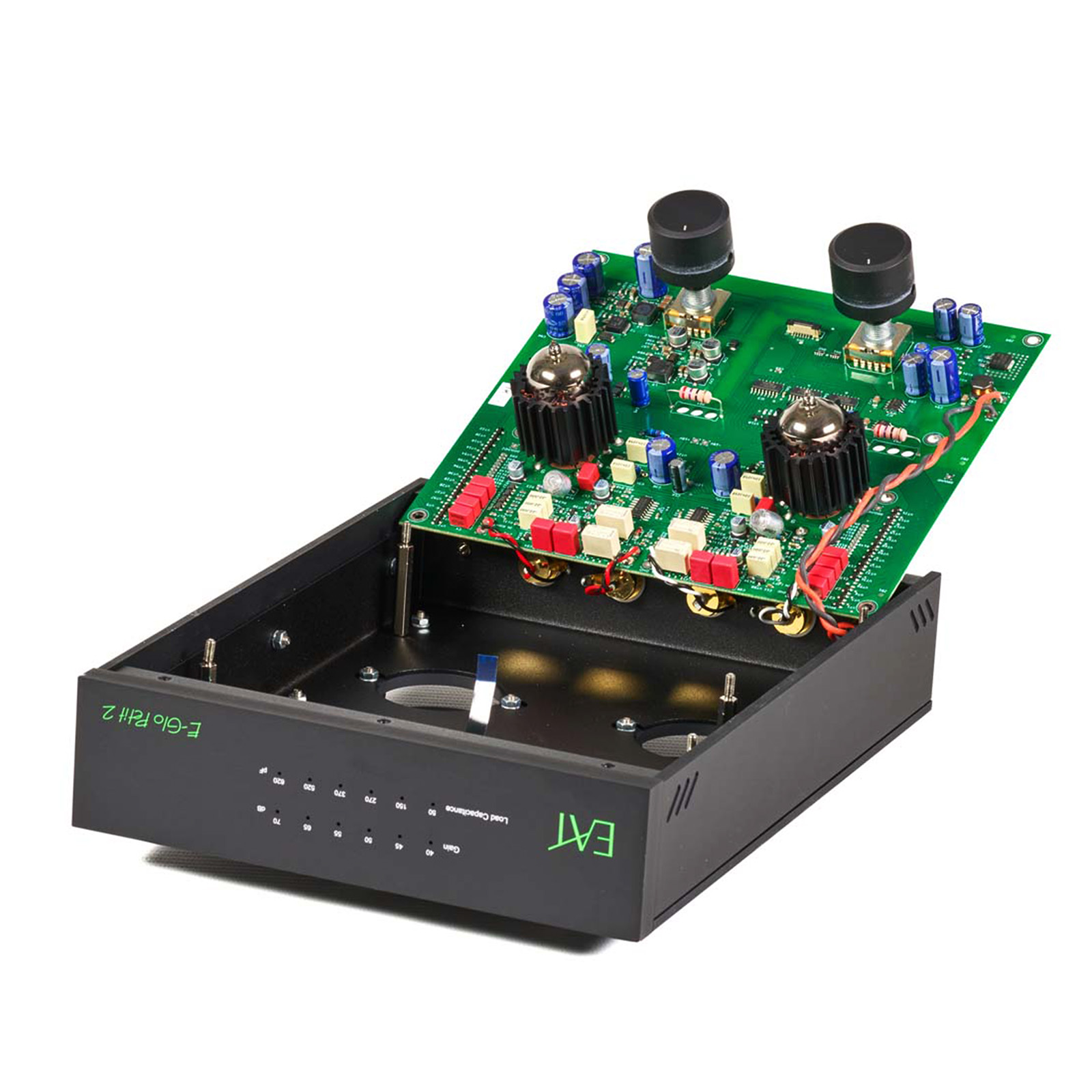 Inside of EAT E-Glo Petit 2 Vacuum Tube Phono Preamplifier