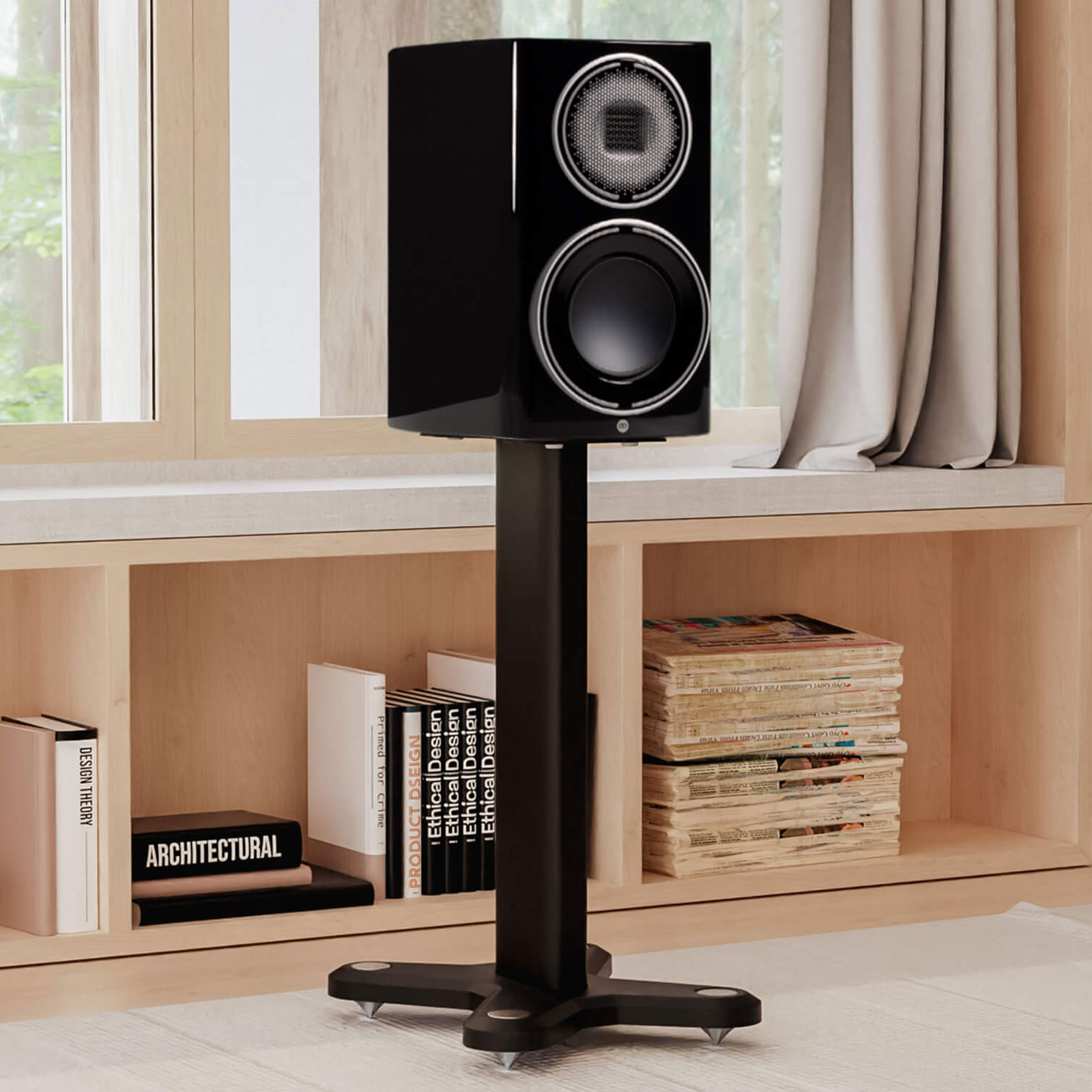 Monitor Audio ST-2 Speaker Stands - Black - Pair