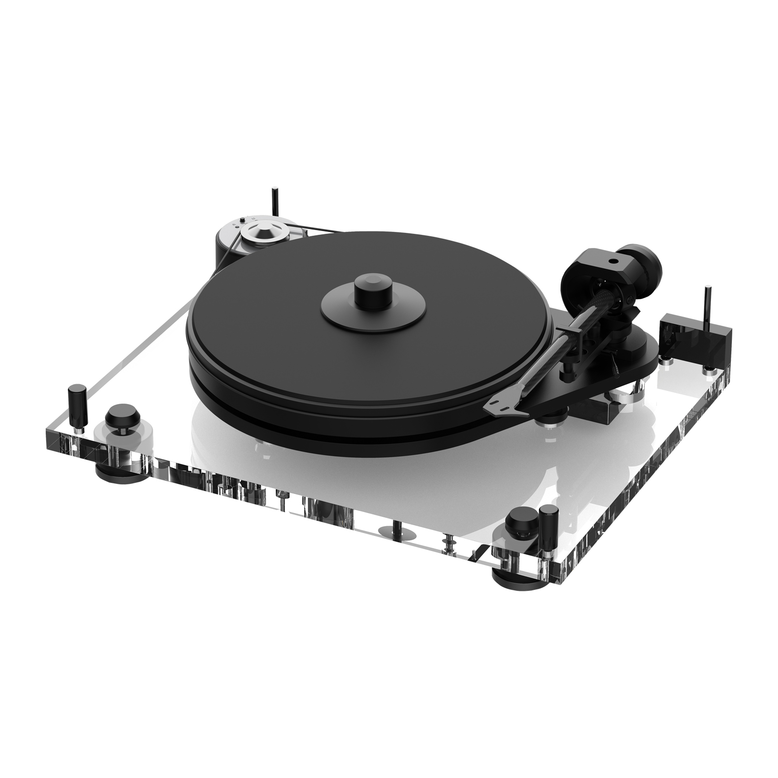 Pro-Ject 6 PerspeX Balanced Turntable angle view