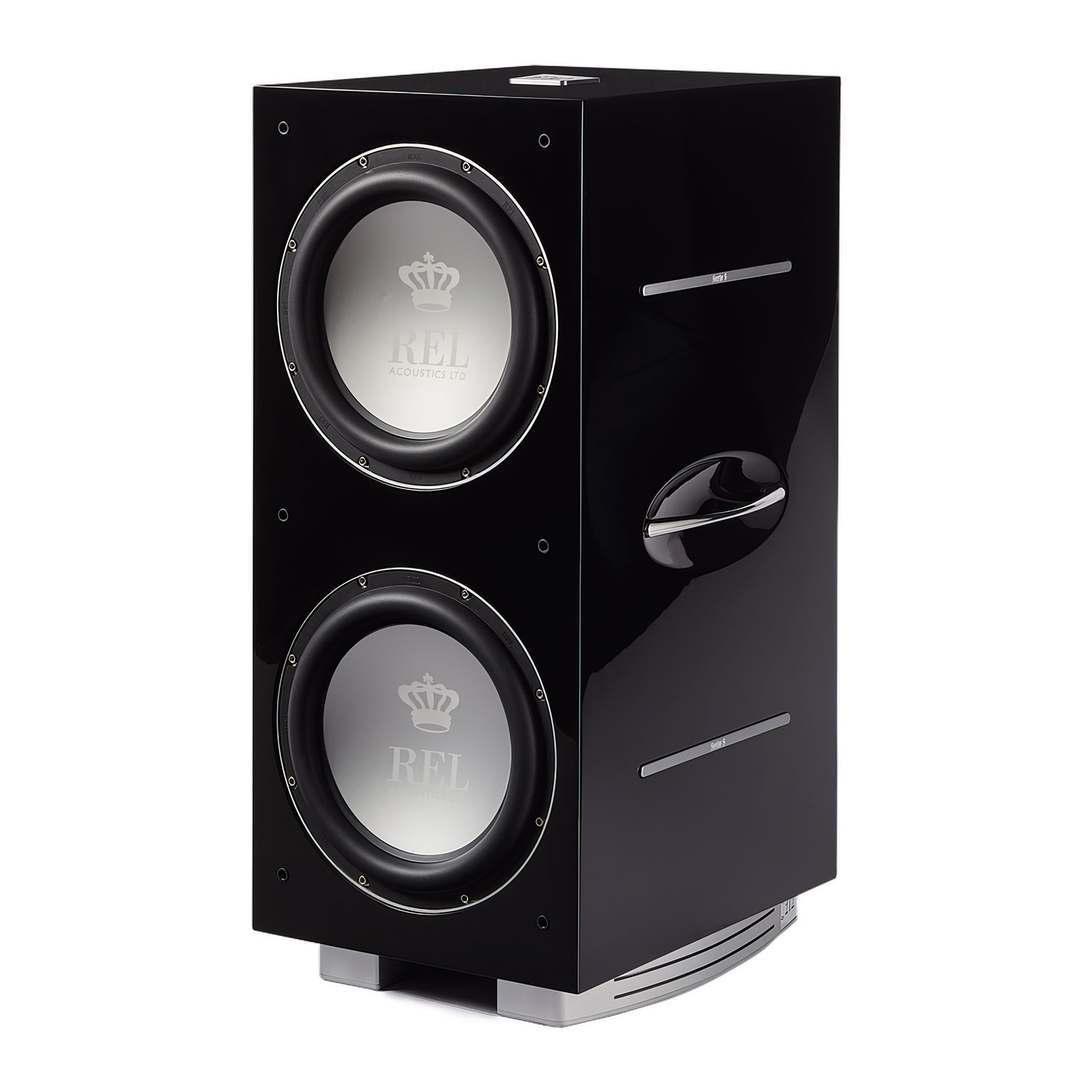 REL Acoustics RL212/SX Powered Subwoofer angle view