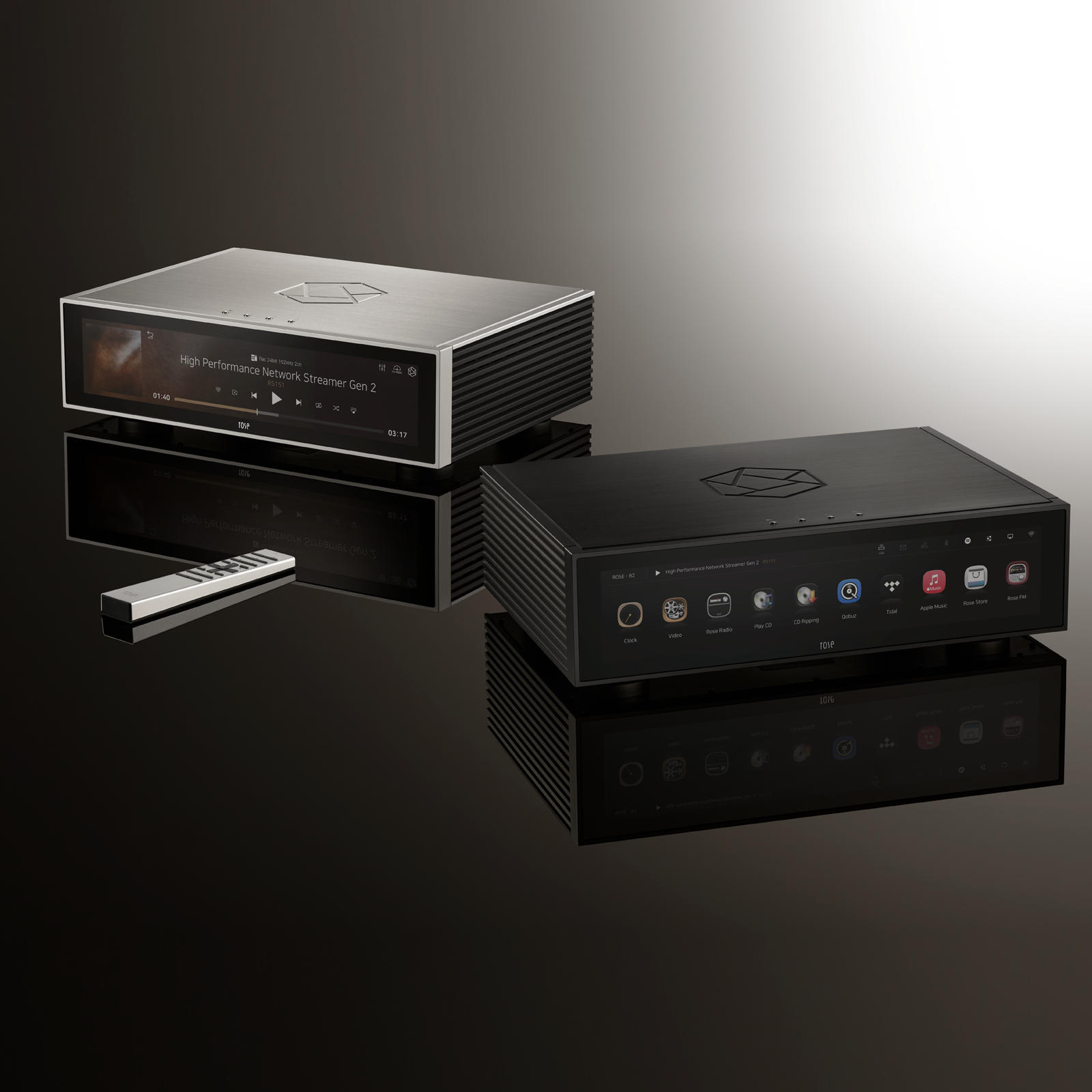 HiFi Rose RS151 High Performance Network Streamer Gen 2 silver or black with remote