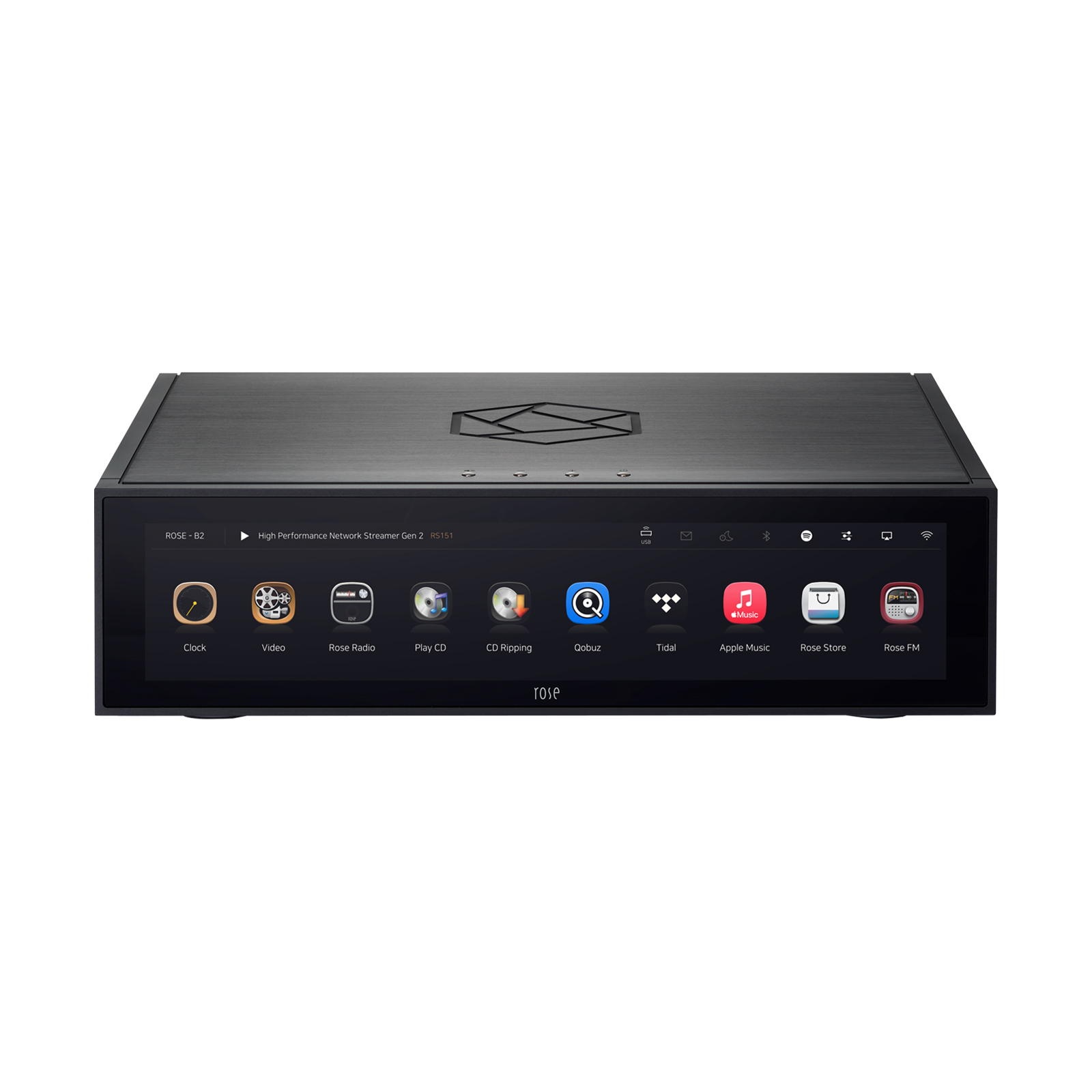 HiFi Rose RS151 High Performance Network Streamer Gen 2 front view