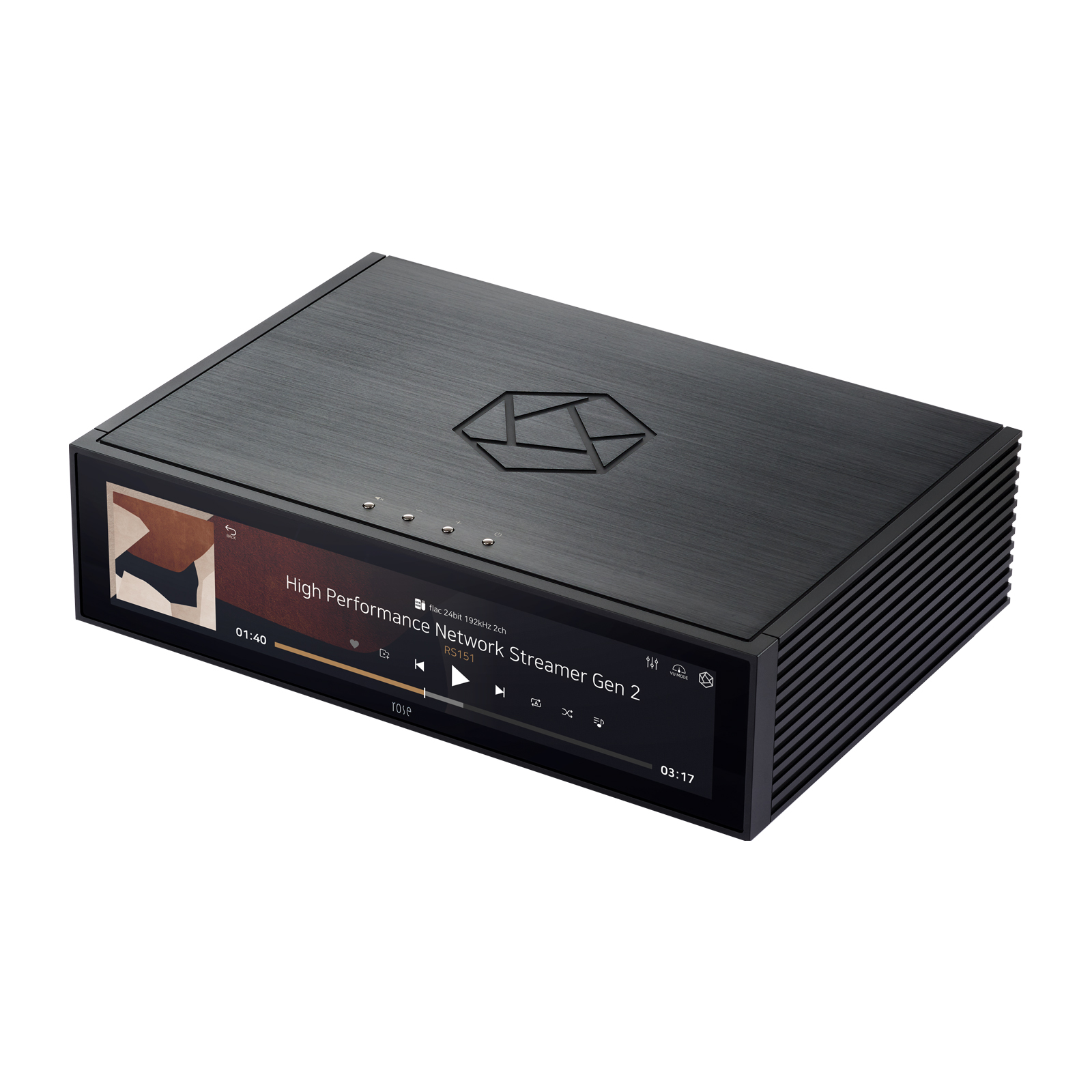 HiFi Rose RS151 High Performance Network Streamer Gen 2 angle view