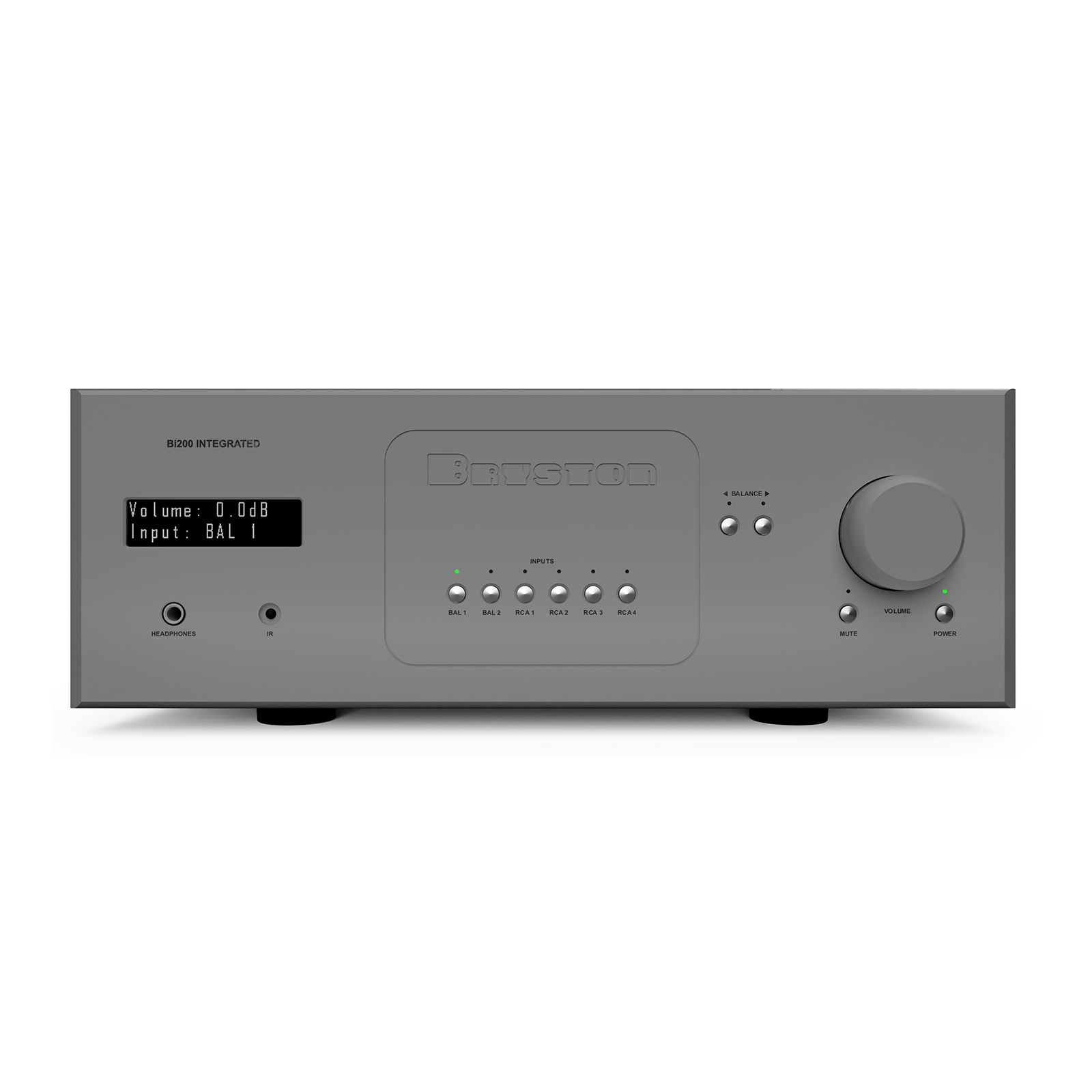 Front of Bryston Bi200 Integrated Amplifier with MM/MC Phono