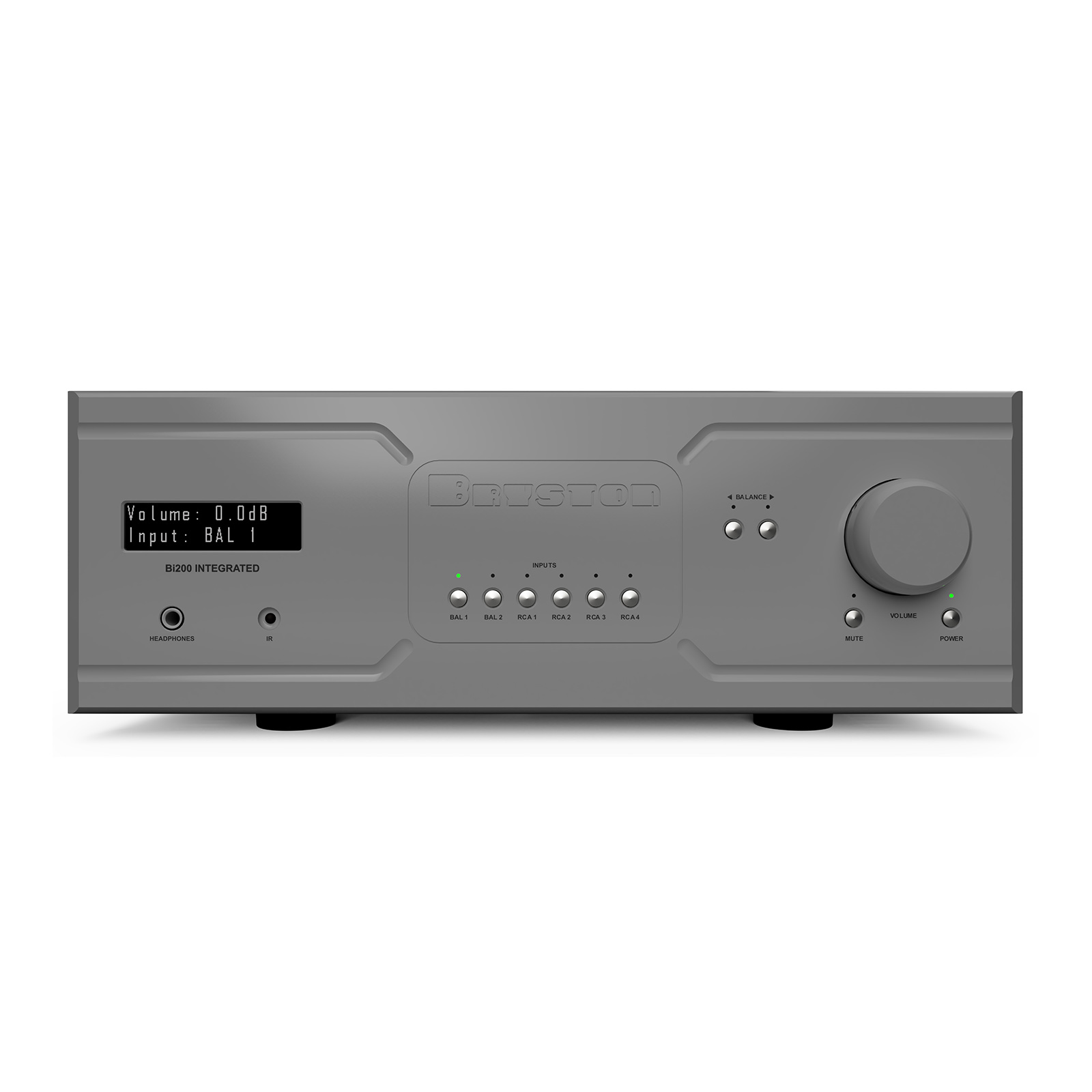 Front of Bryston Bi200 Integrated Amplifier with MM/MC Phono