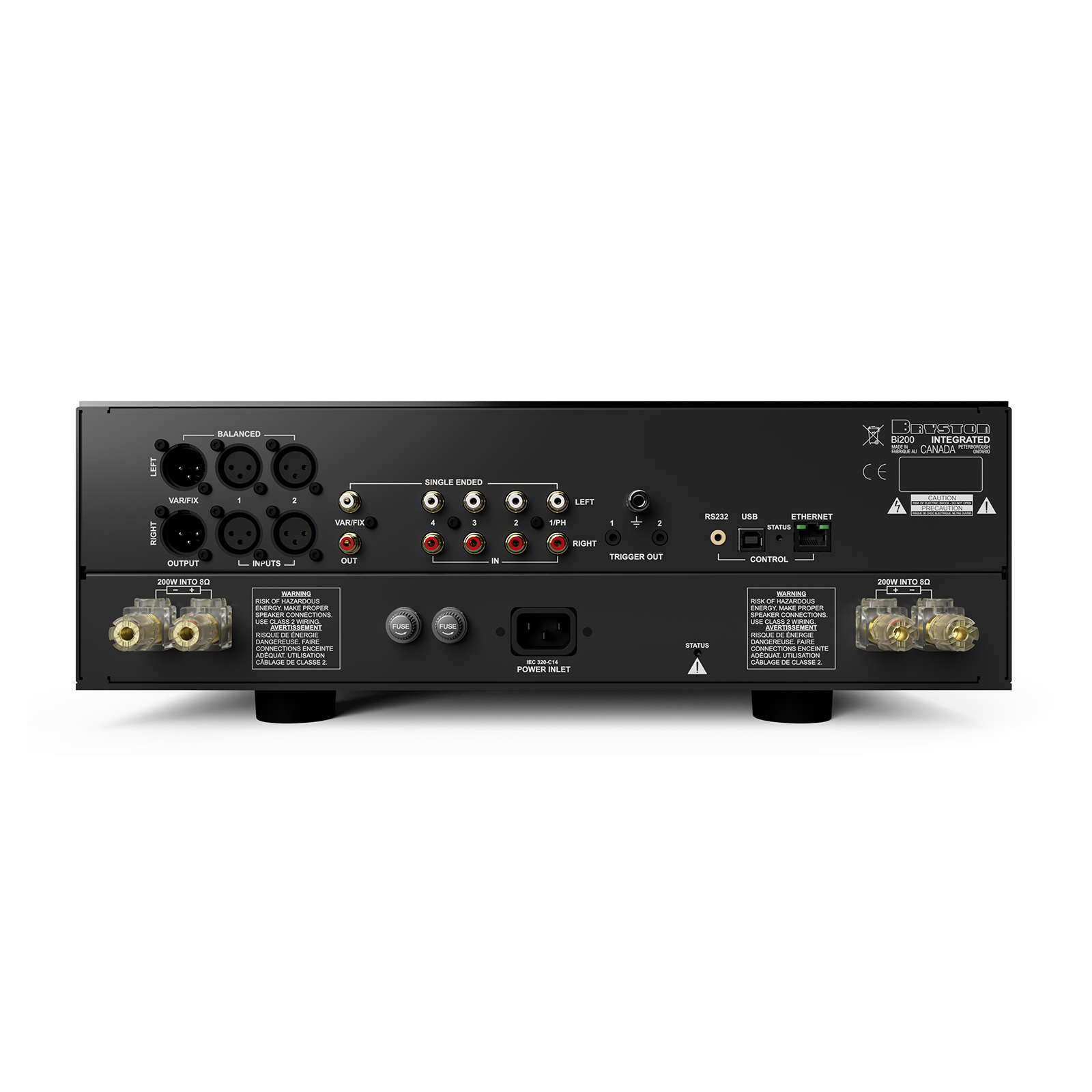 Bryston Bi200 Integrated Amplifier with MM/MC (20dB) Phono