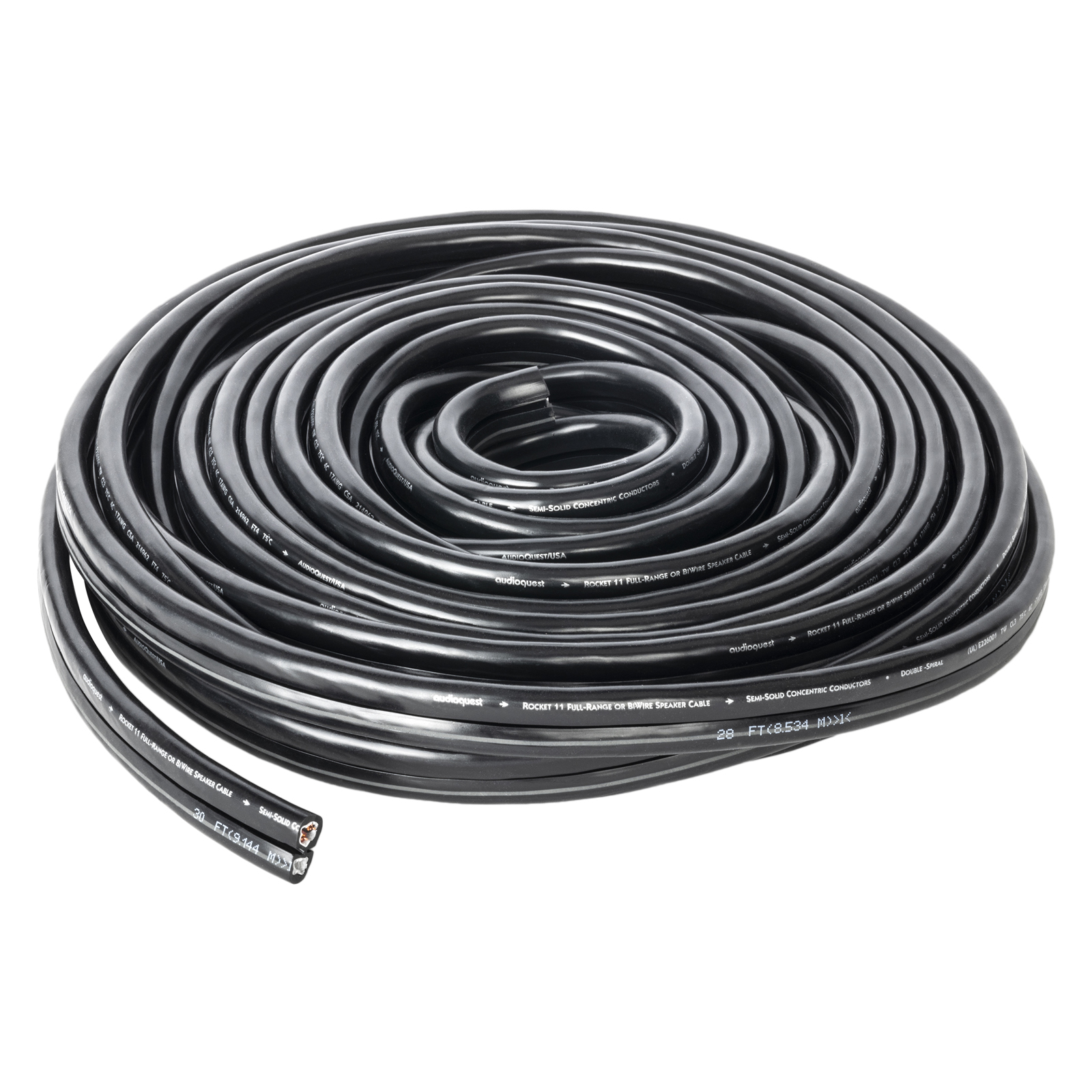 Coil of AudioQuest Rocket 11 Speaker Cable - BFA Bananas to BFA Bananas