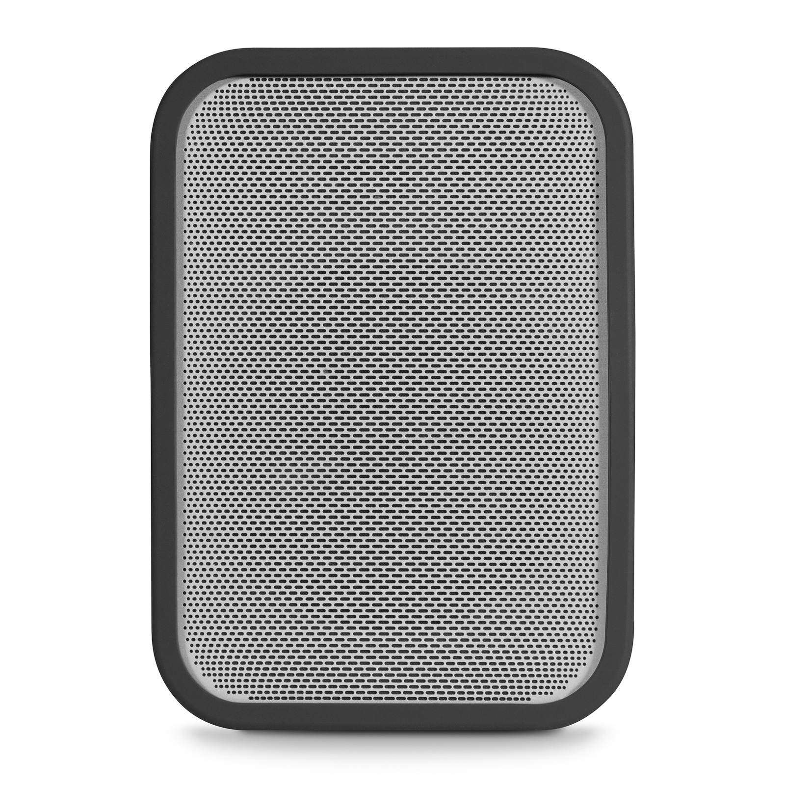Front view of charcoal Bluesound PULSE FLEX Skin