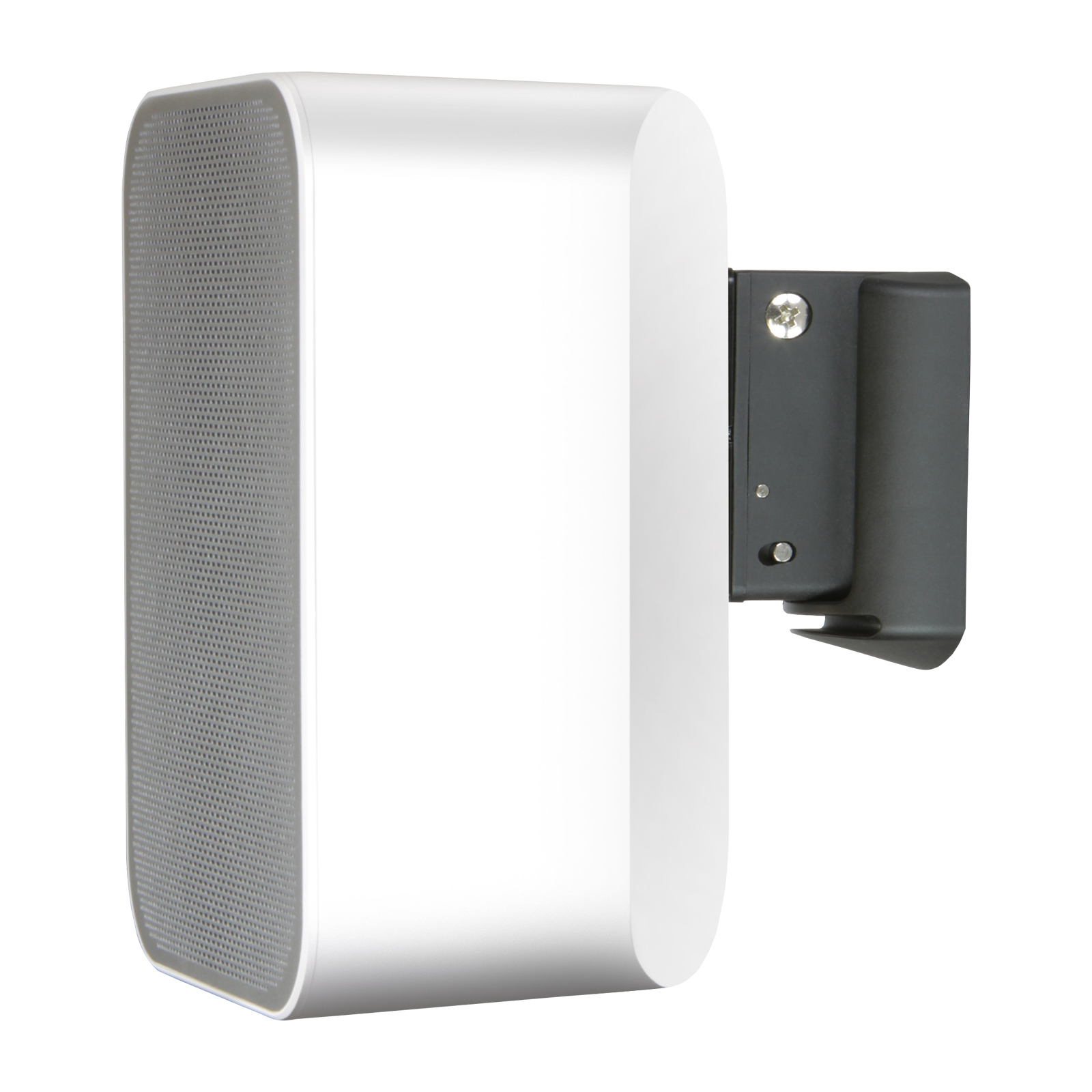 Side of white Bluesound PULSE FLEX Wall Mount Bracket