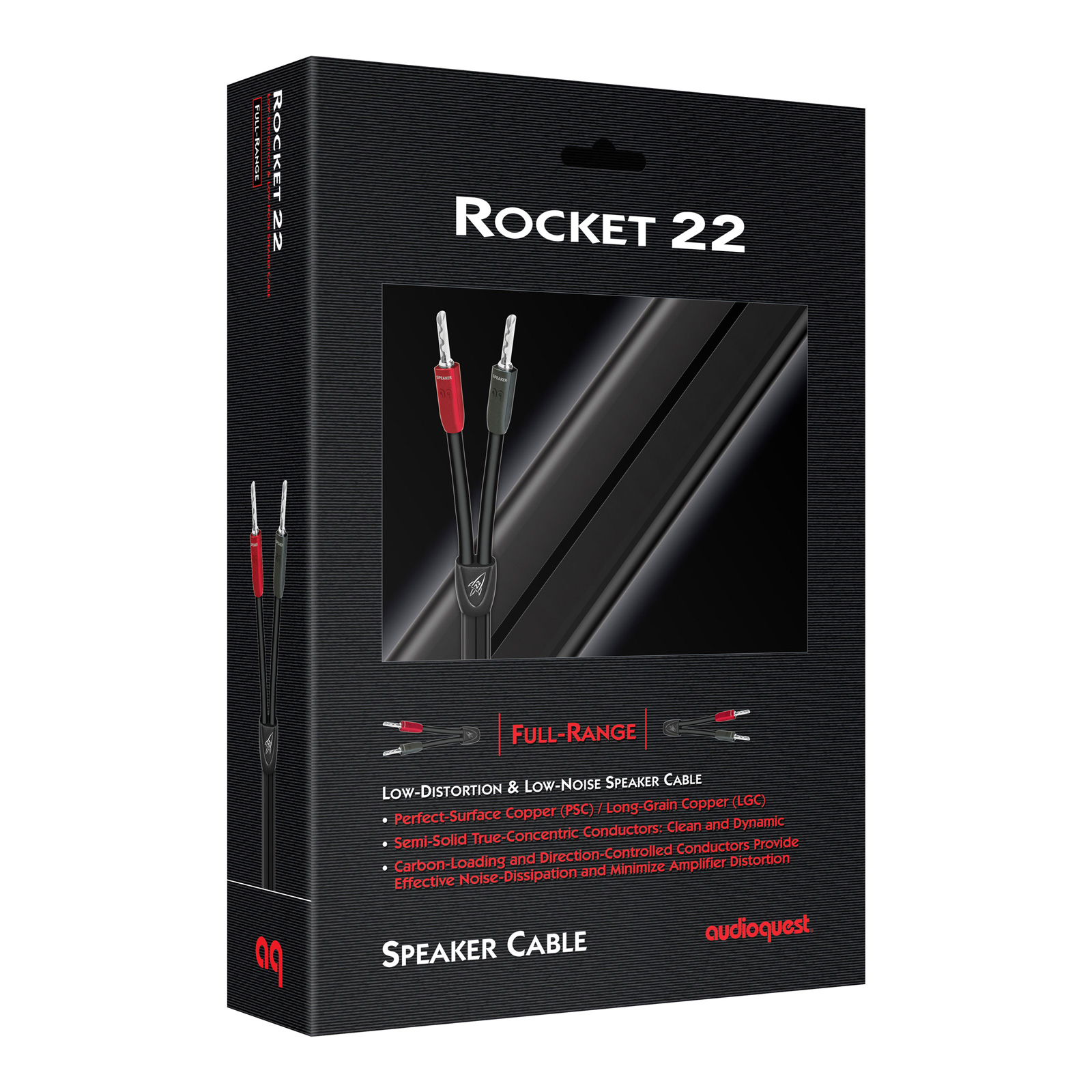 AudioQuest Rocket 22 Speaker Cable - BFA Bananas to BFA Bananas Ends box