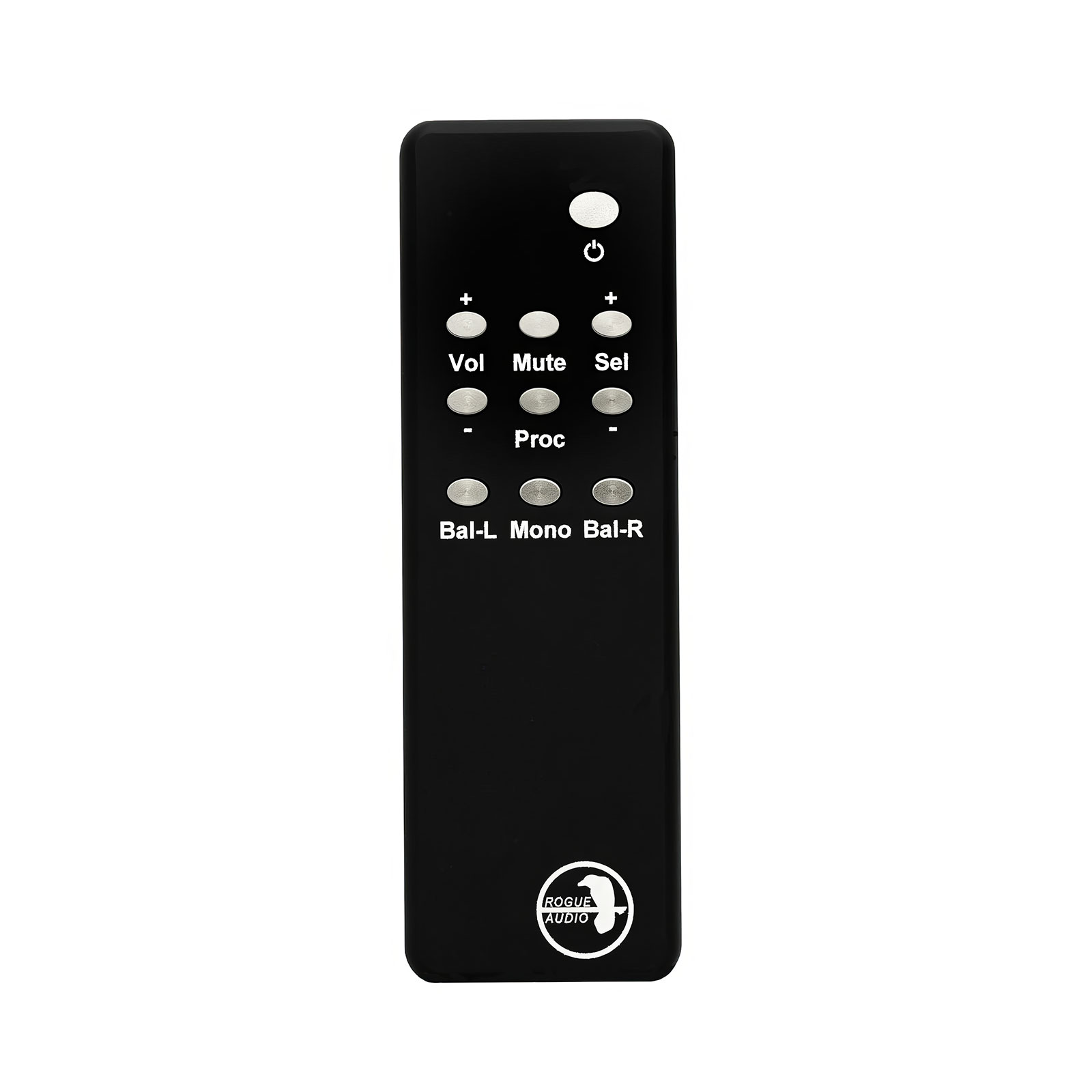 Remote for black Rogue Audio RP-3 Preamplifier