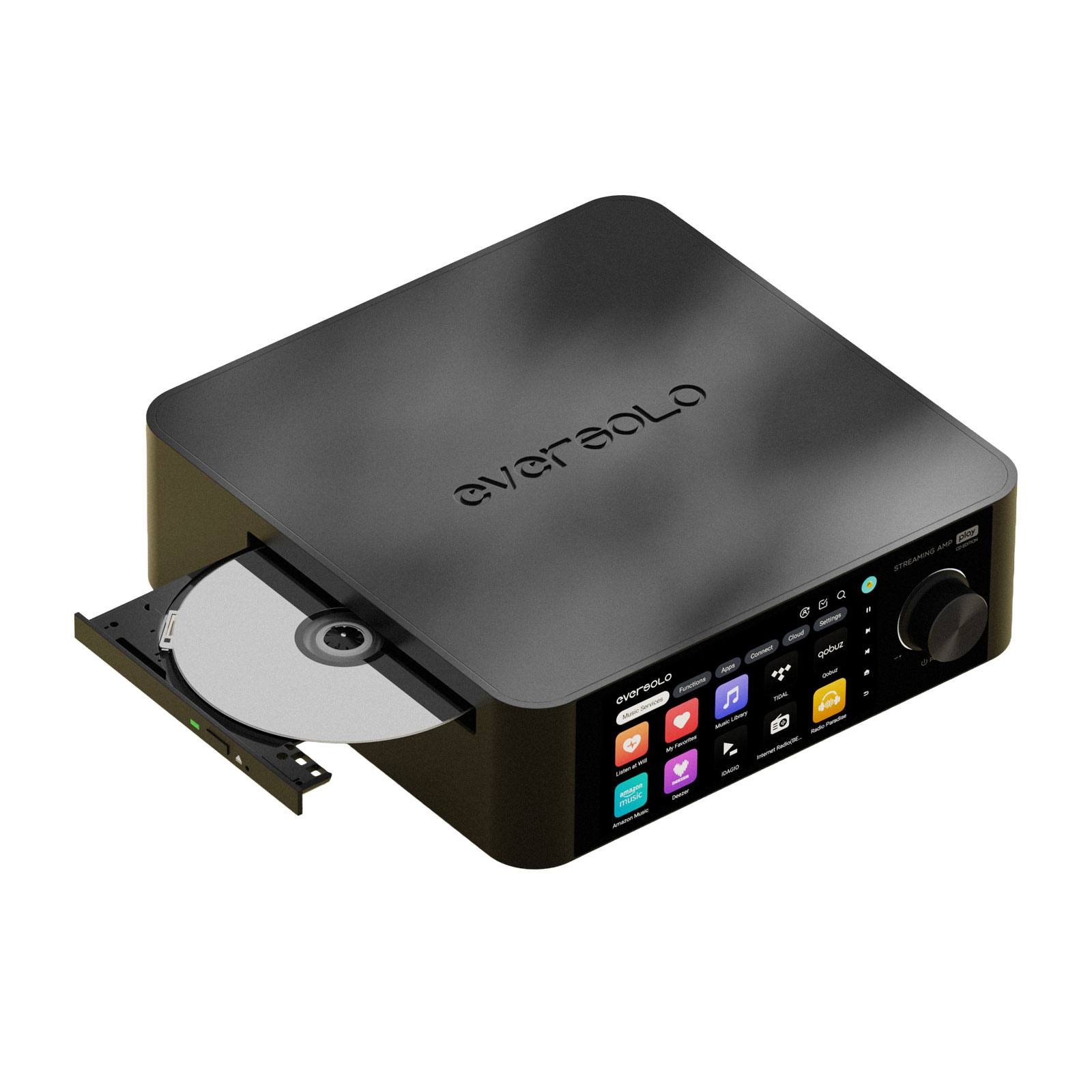 Angle view of EverSolo Play CD Edition Streaming Amplifier