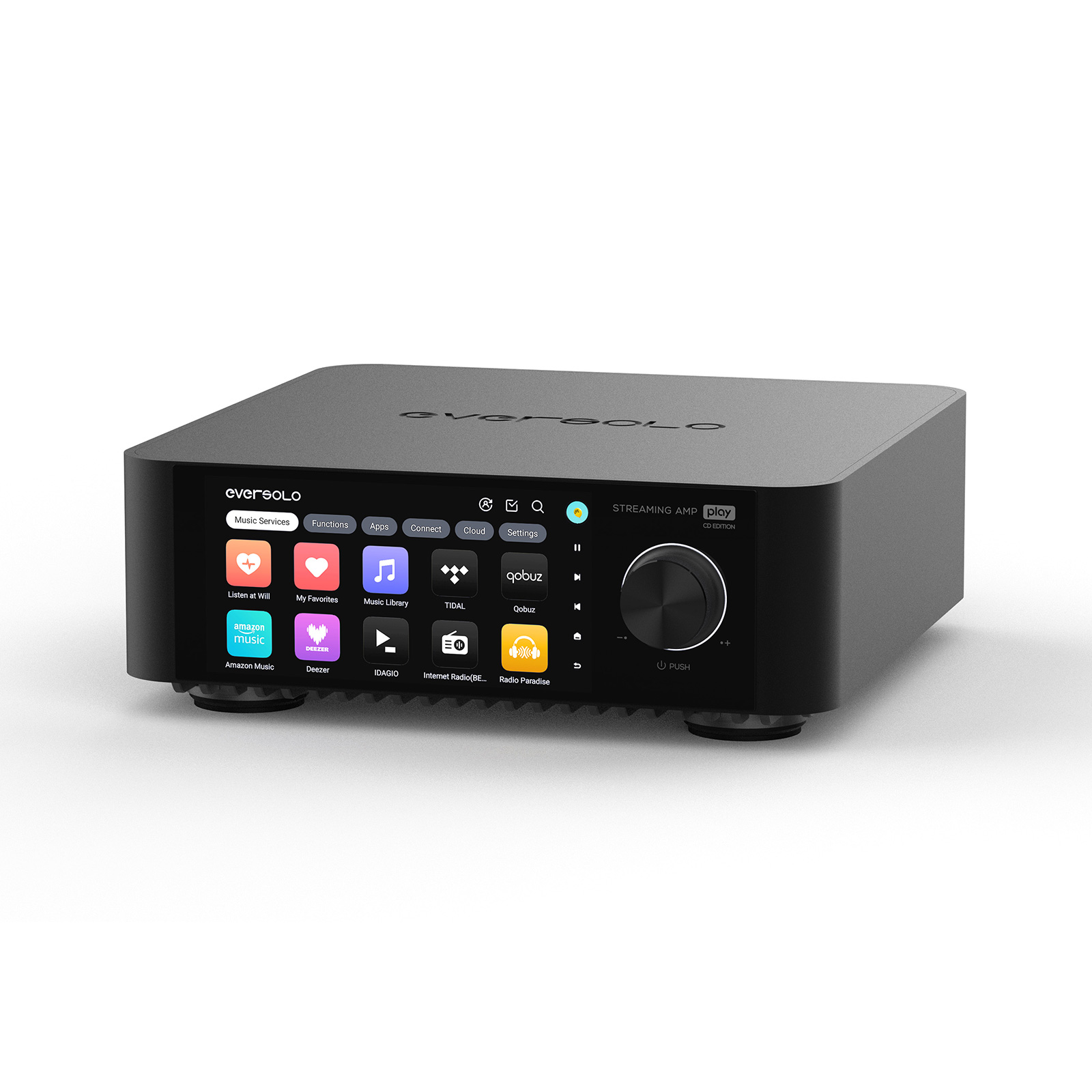 Front of EverSolo Play CD Edition Streaming Amplifier