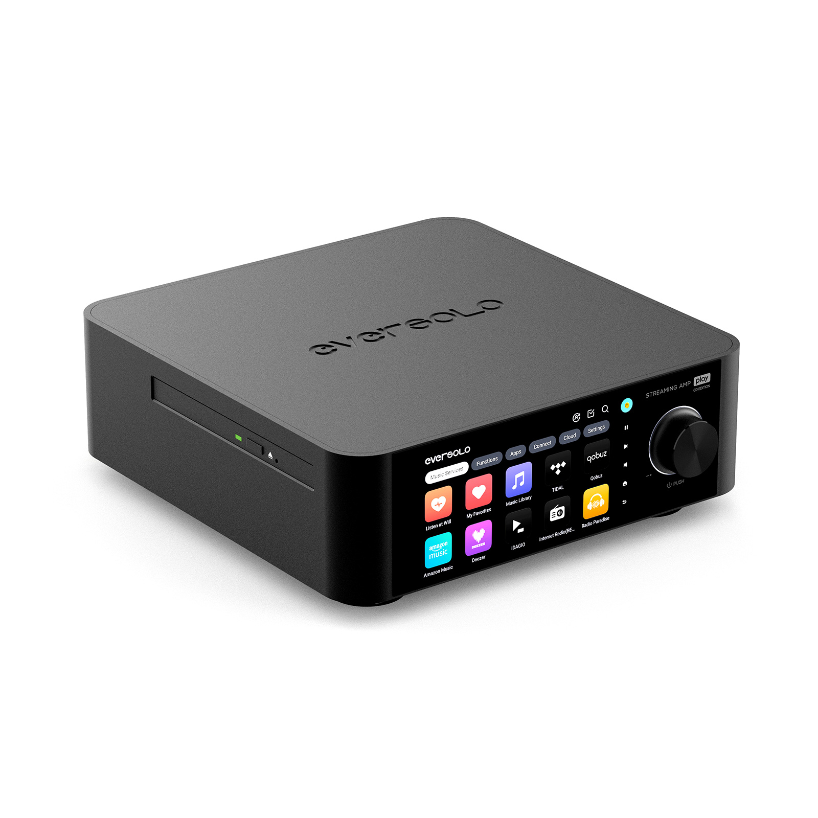 Angle view of EverSolo Play CD Edition Streaming Amplifier