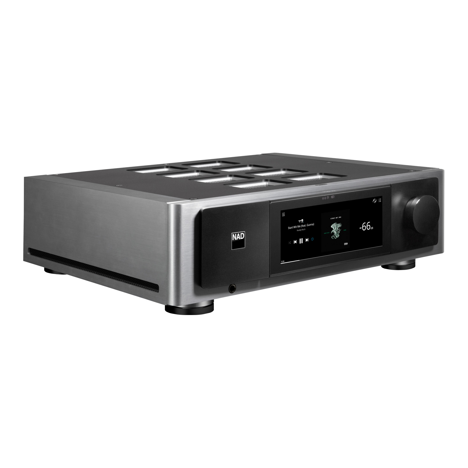 Angle of NAD M33 V2 Master Series BluOS Streaming Amplifier