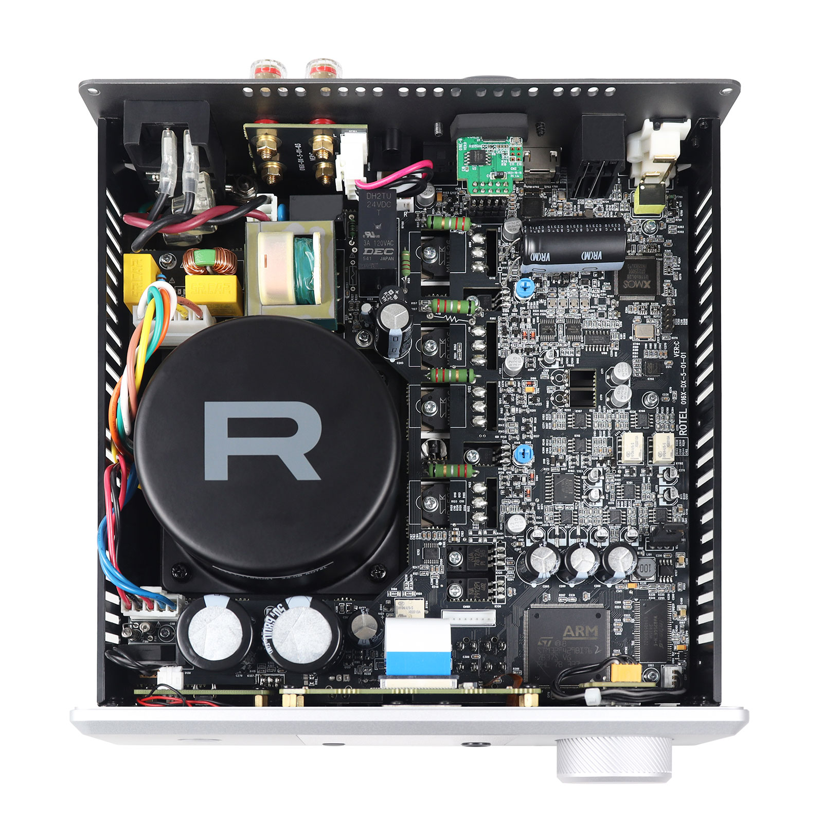 Interior of Rotel DX-5 Integrated Amplifiers