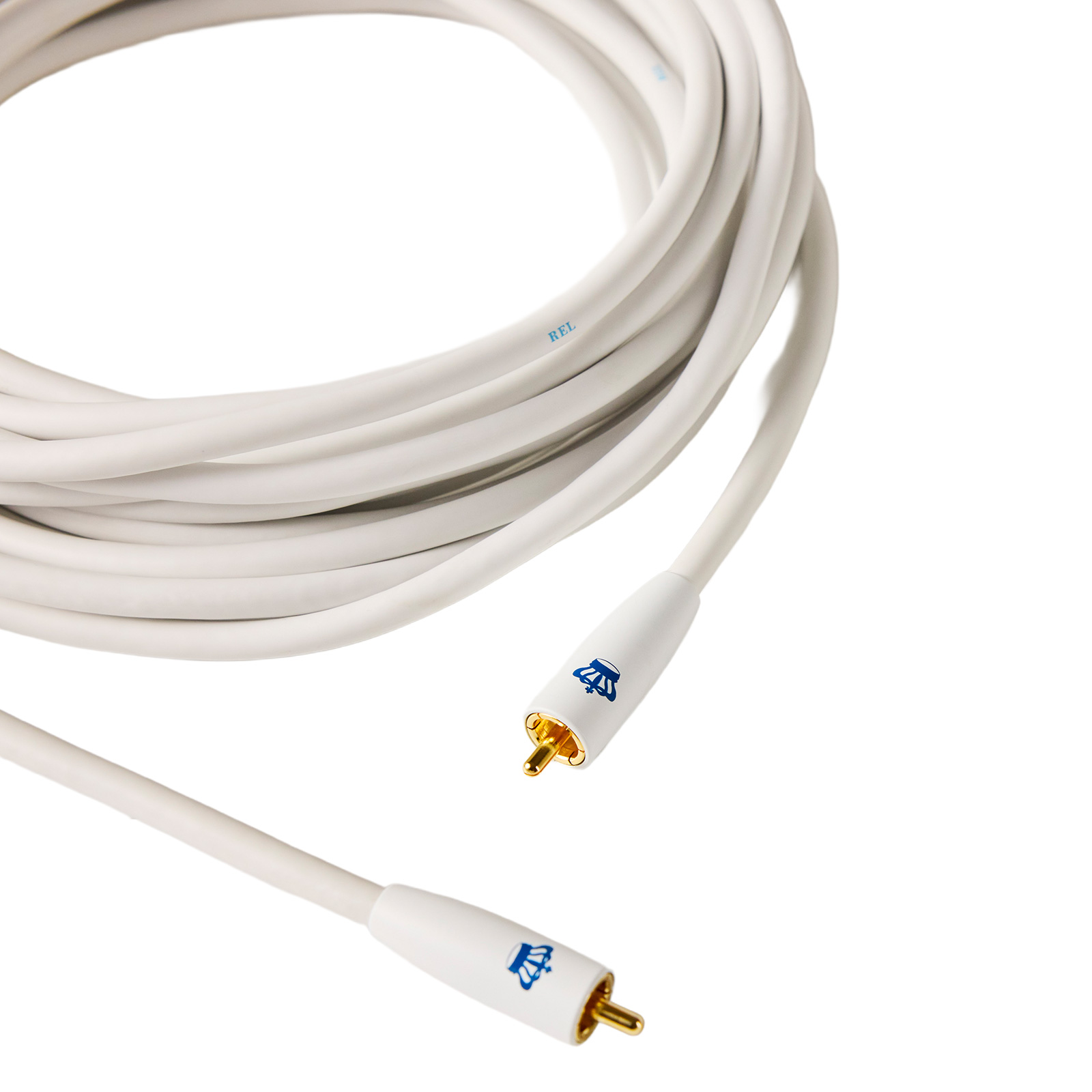 8 Meter white REL Acoustics Commander .1/LFE Subwoofer Cable