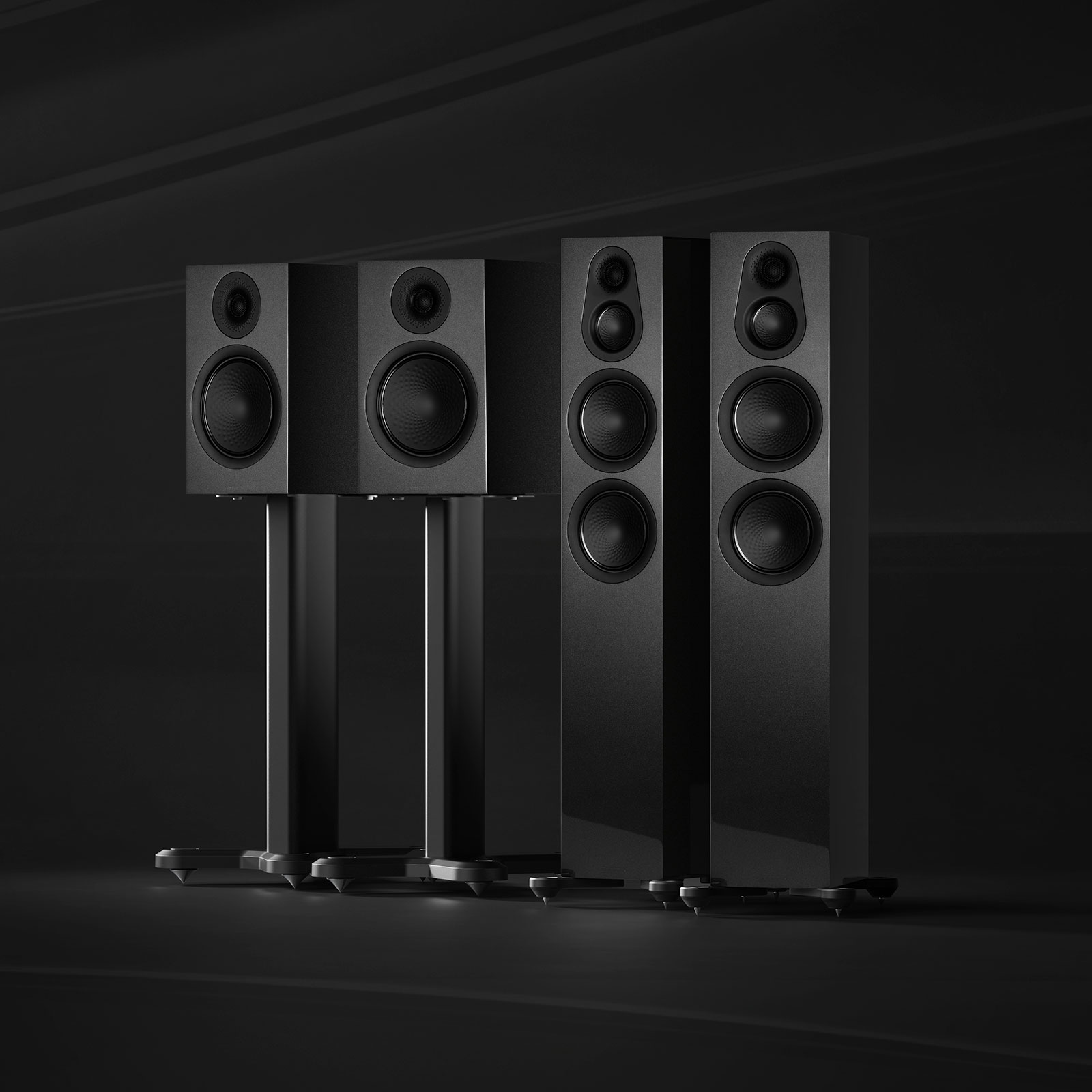 Monitor Audio Silver 100 7G Limited Edition - Bookshelf Speakers - Carbon Black Metallic - Pair