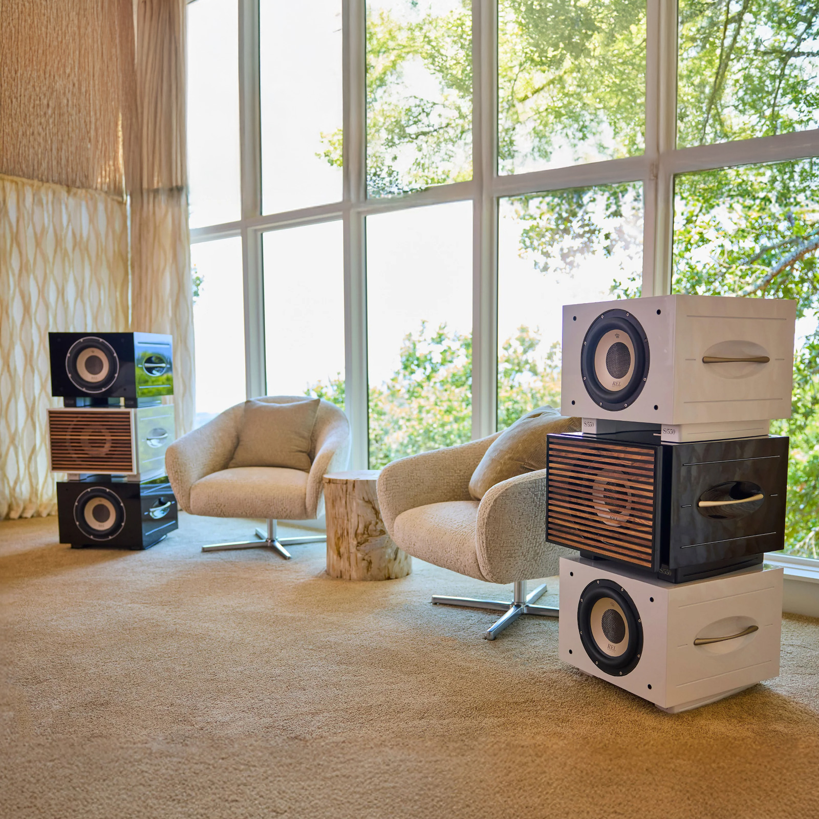 Lifestyle of REL Acoustics S/550 10 Inch Powered Subwoofer 