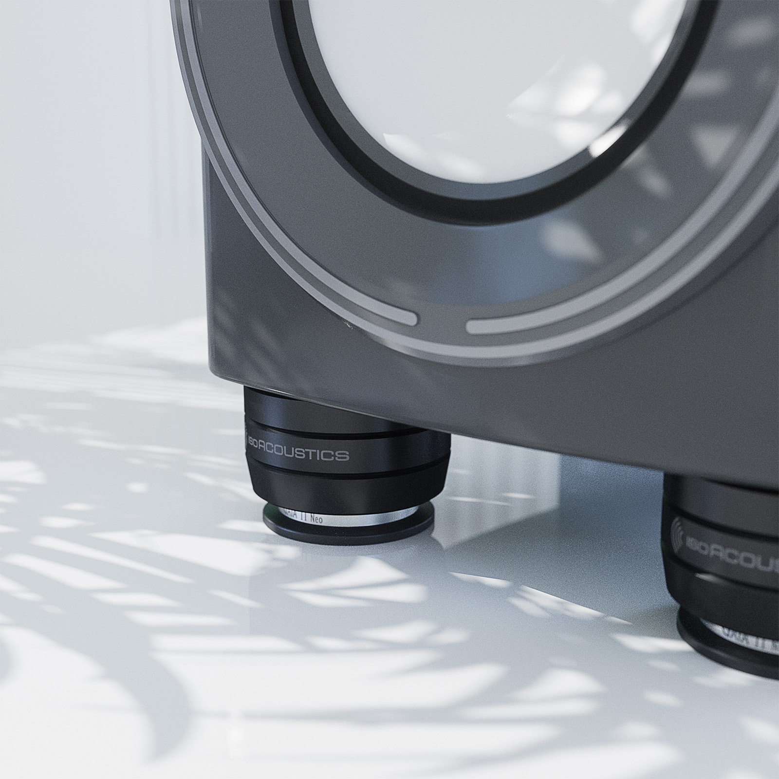 Lifestyle of IsoAcoustics GAIA II Neo Speaker Isolators 