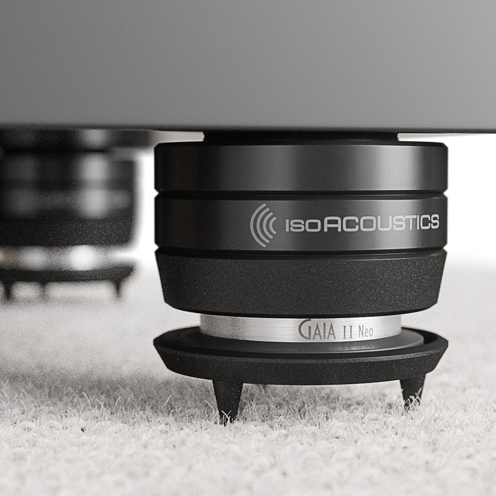 Lifestyle of IsoAcoustics Carpet Discs for GAIA I Neo