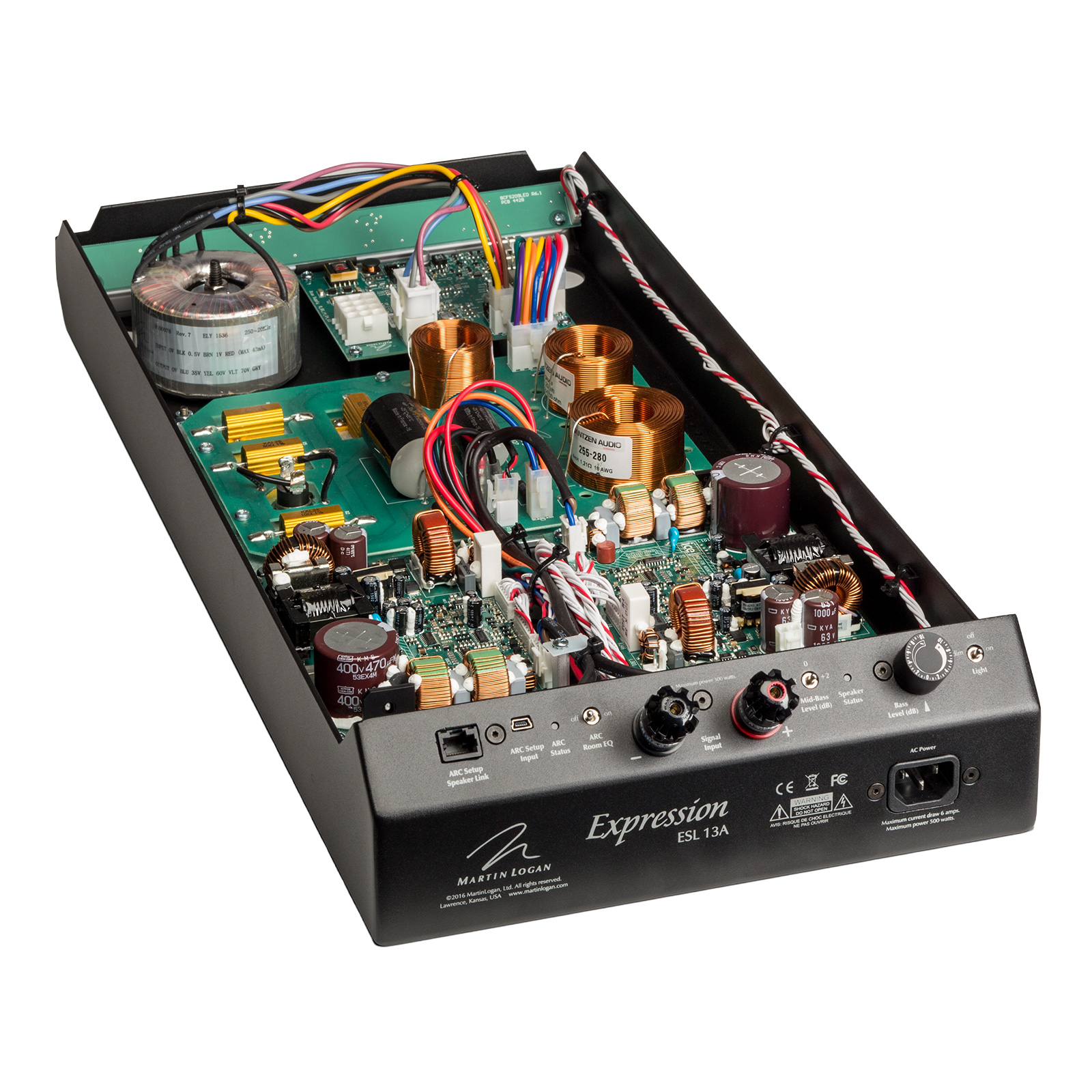 Interior of MartinLogan Expression ESL 13A Floorstanding Electrostatic Speaker 