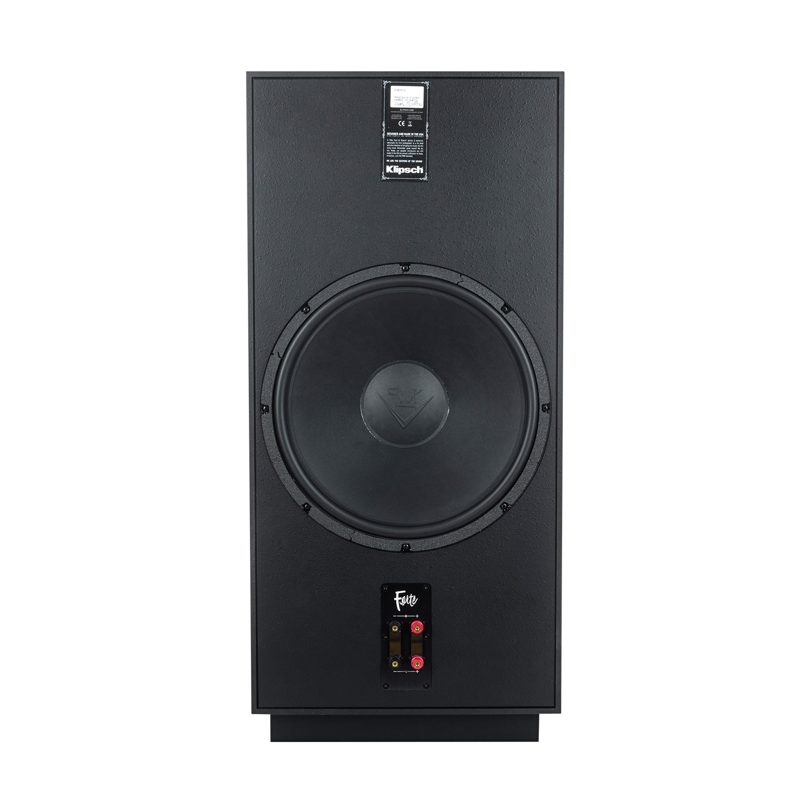Back of Klipsch Heritage Forte IV Floorstanding Speakers