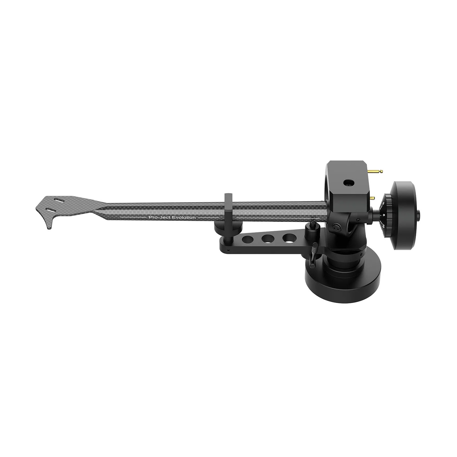 Side of Pro-Ject EVO 9 CC Tonearm Carbon tube - DIN output - Black