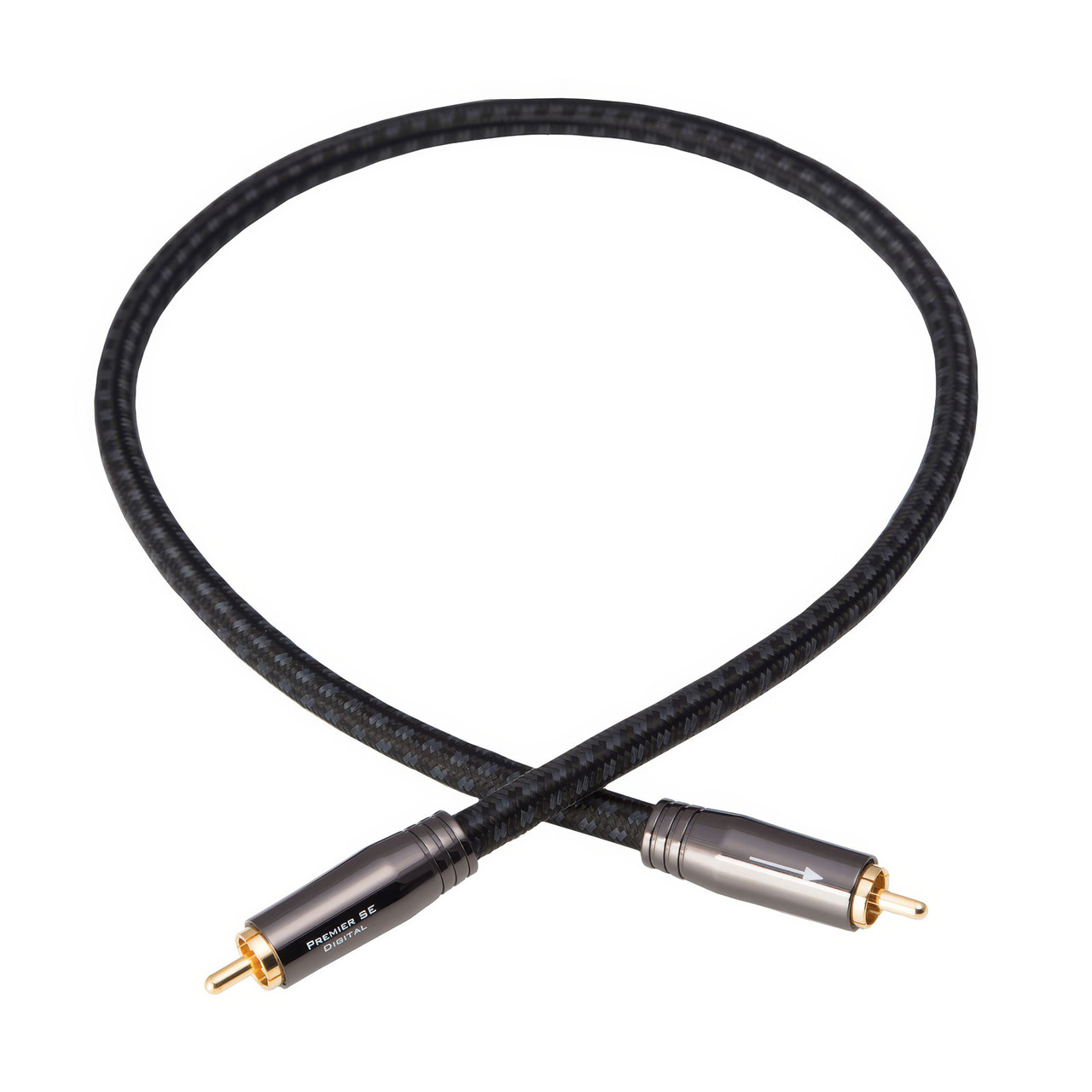 Coiled Pangea Audio Premier SE coaxial digital cable
