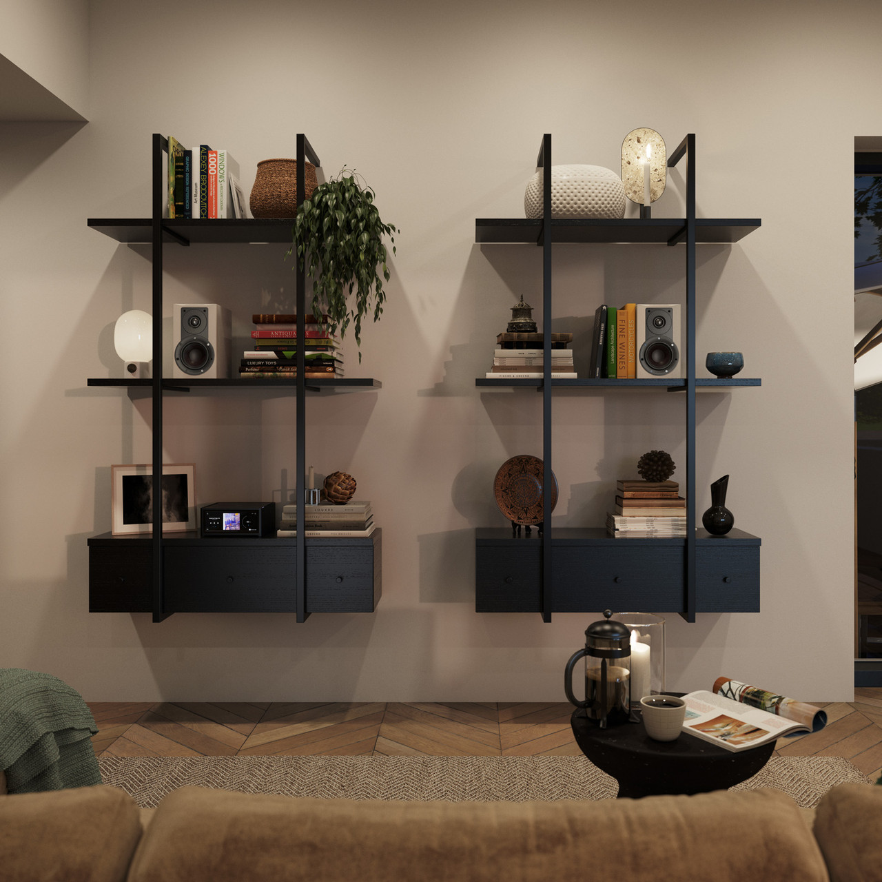 Home display of DALI Opticon 1 Mk2 Bookshelf Speakers