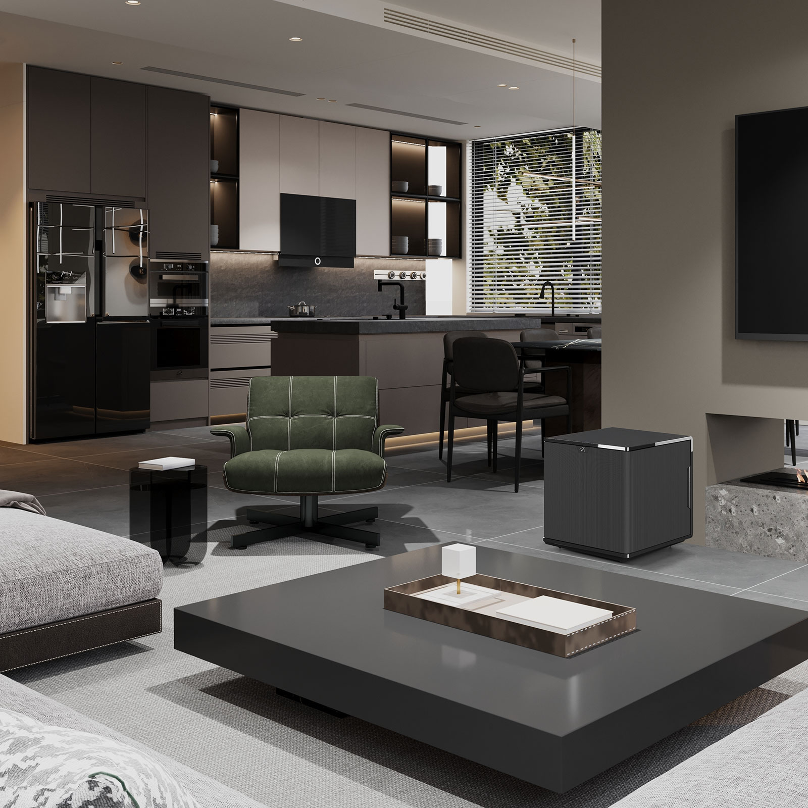 Lifestyle of MartinLogan Grotto 15 Powered Subwoofer