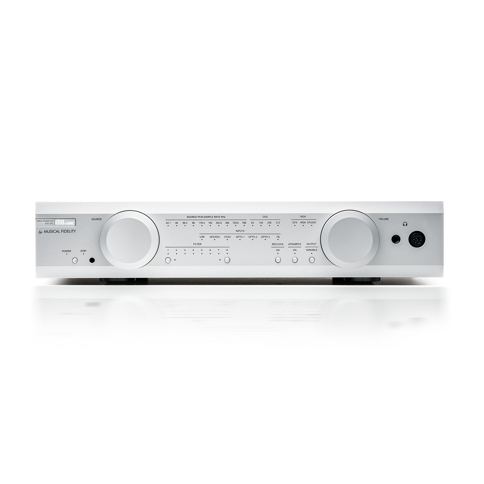 Front of Musical Fidelity M8x DAC - 32 Bit Dual Mono Design