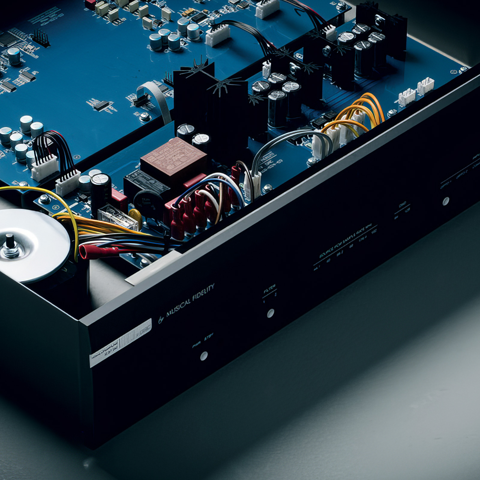 Interior of Musical Fidelity M3x DAC - 32 Bit Dual Mono Design 