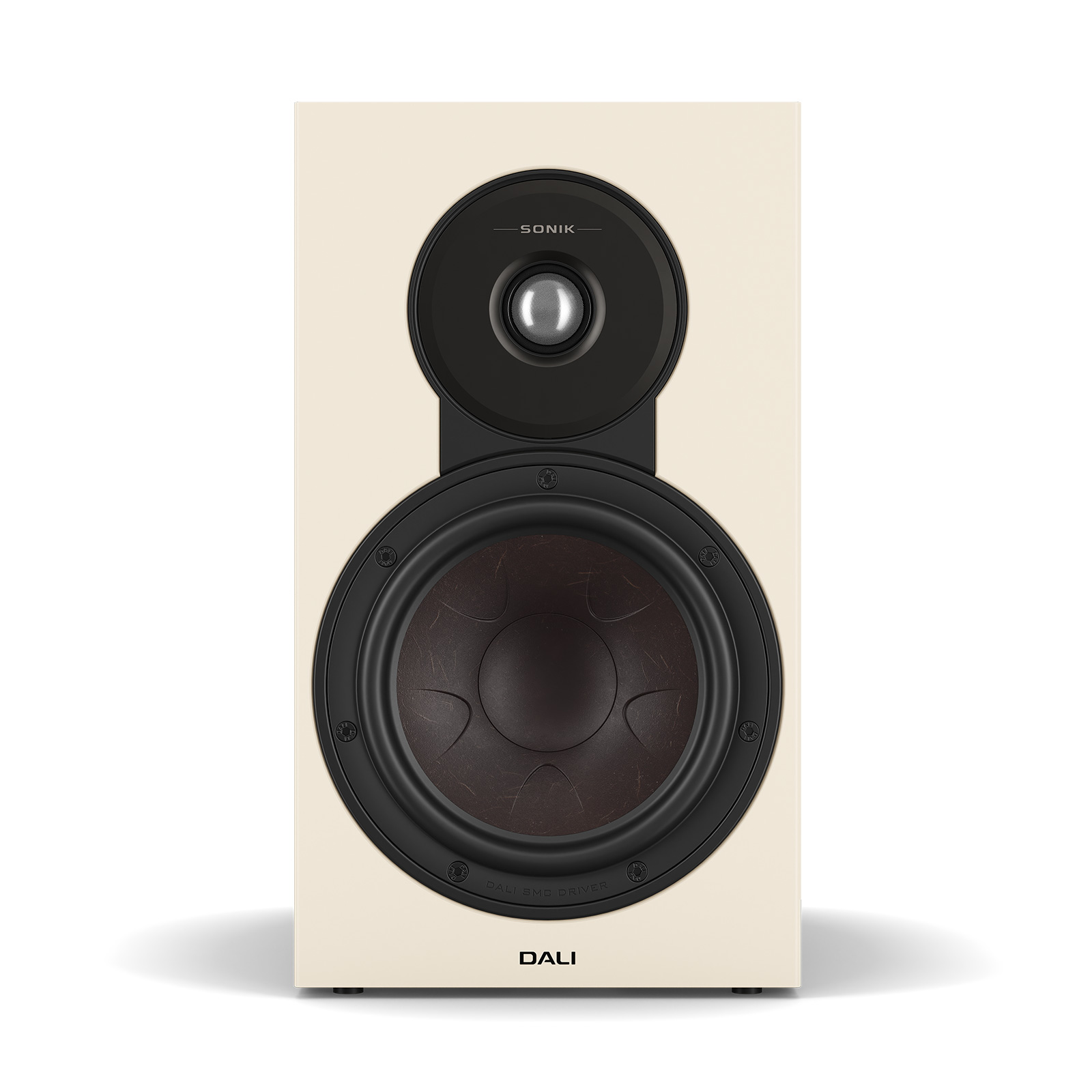 Front view of Natural Oak DALI SONIK 3 Bookshelf Loudspeaker 