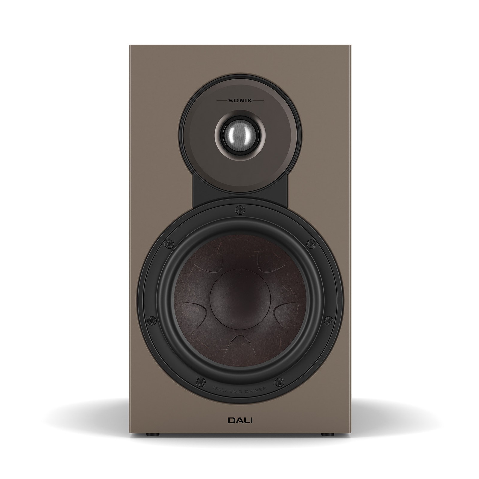 Front of Walnut DALI SONIK 3 Bookshelf Loudspeaker
