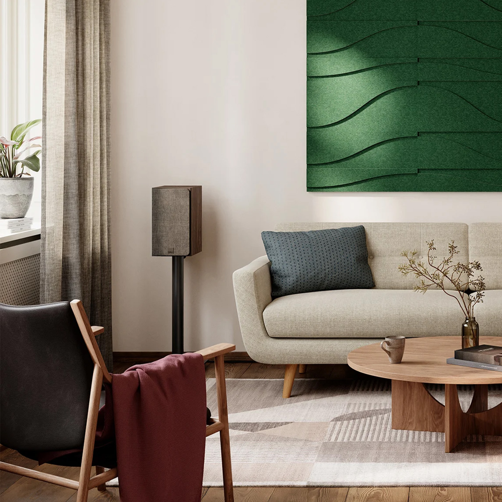Lifestyle of Walnut DALI SONIK 3 Bookshelf Loudspeaker