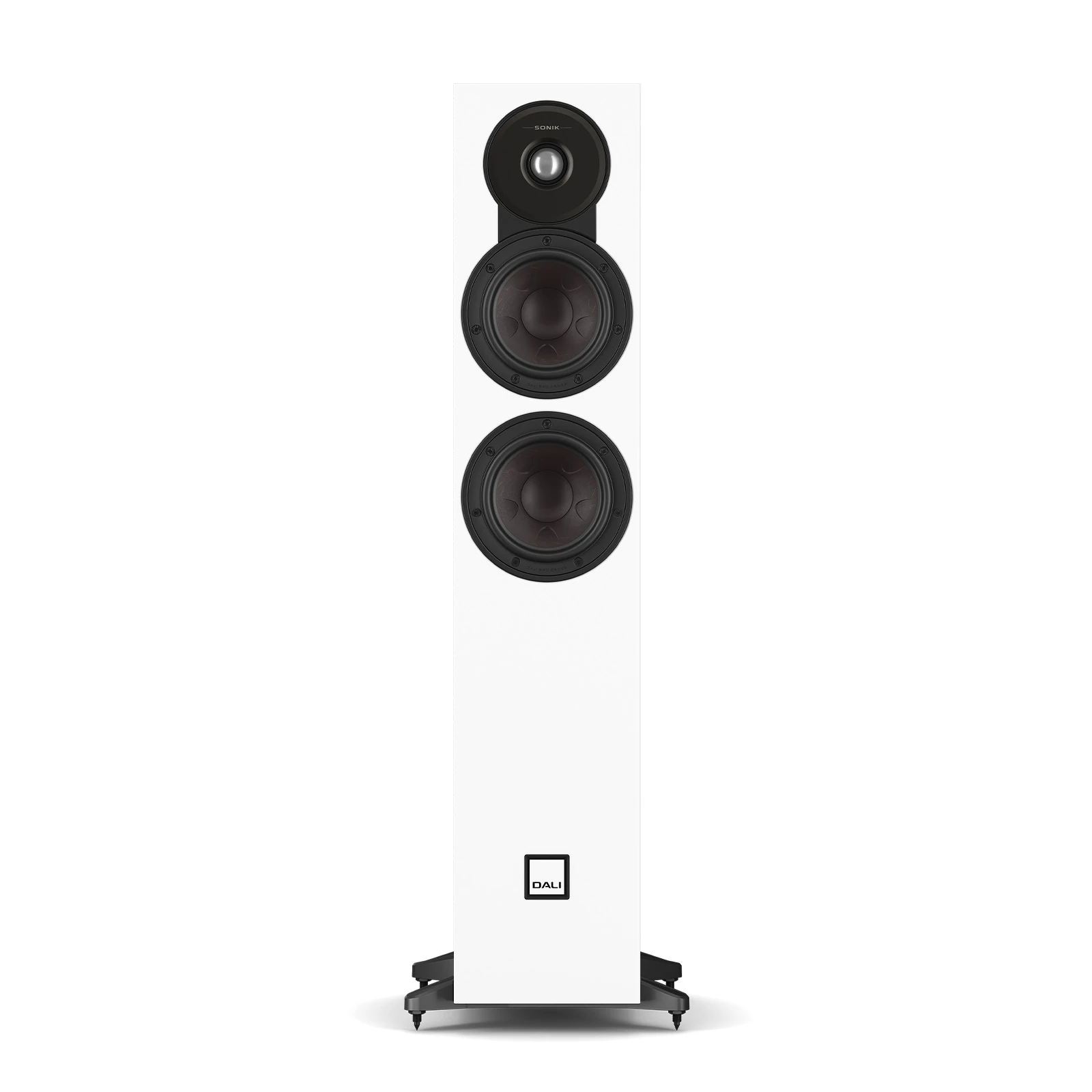 Front view of White DALI SONIK 5 Tower Loudspeaker