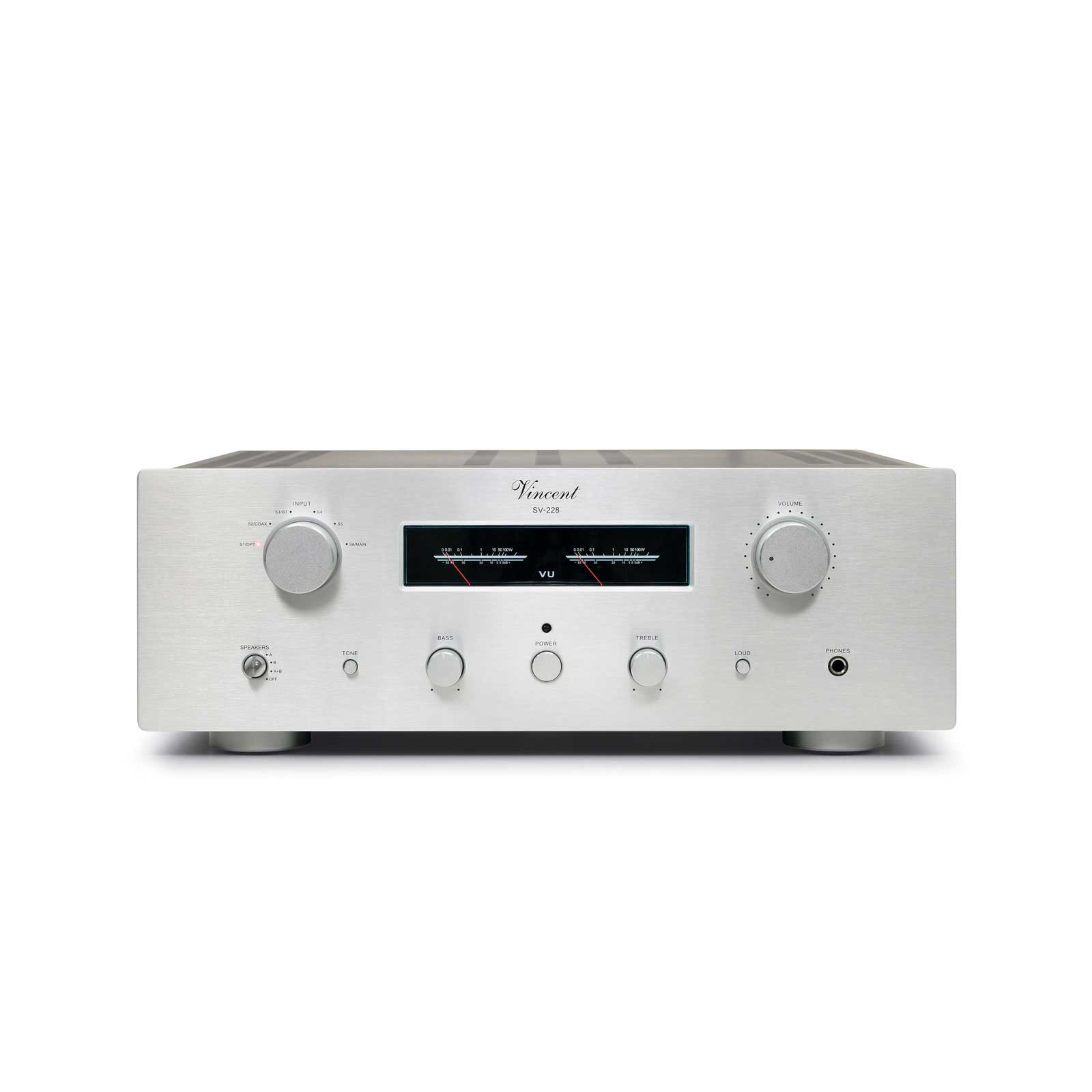 Vincent Audio SV-228 Hybrid Stereo Integrated Amplifier - Silver - Demo