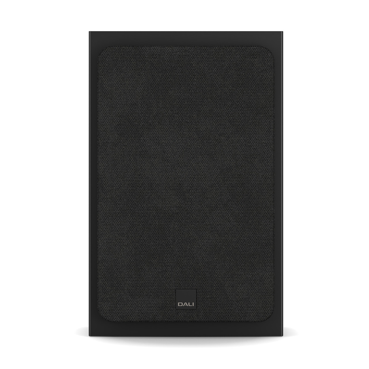 Front view of DALI SONIK ON-WALL Shallow On Wall in black ash with grill