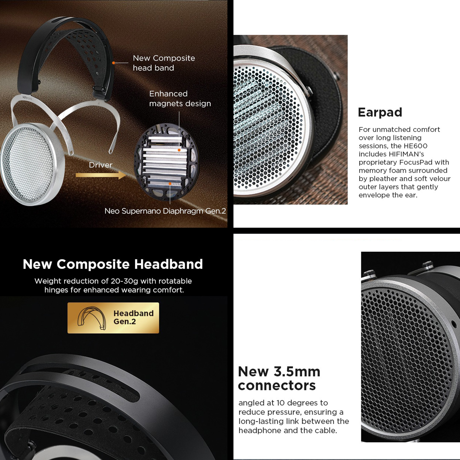 Details of HiFiMan HE600 Planar Headphones