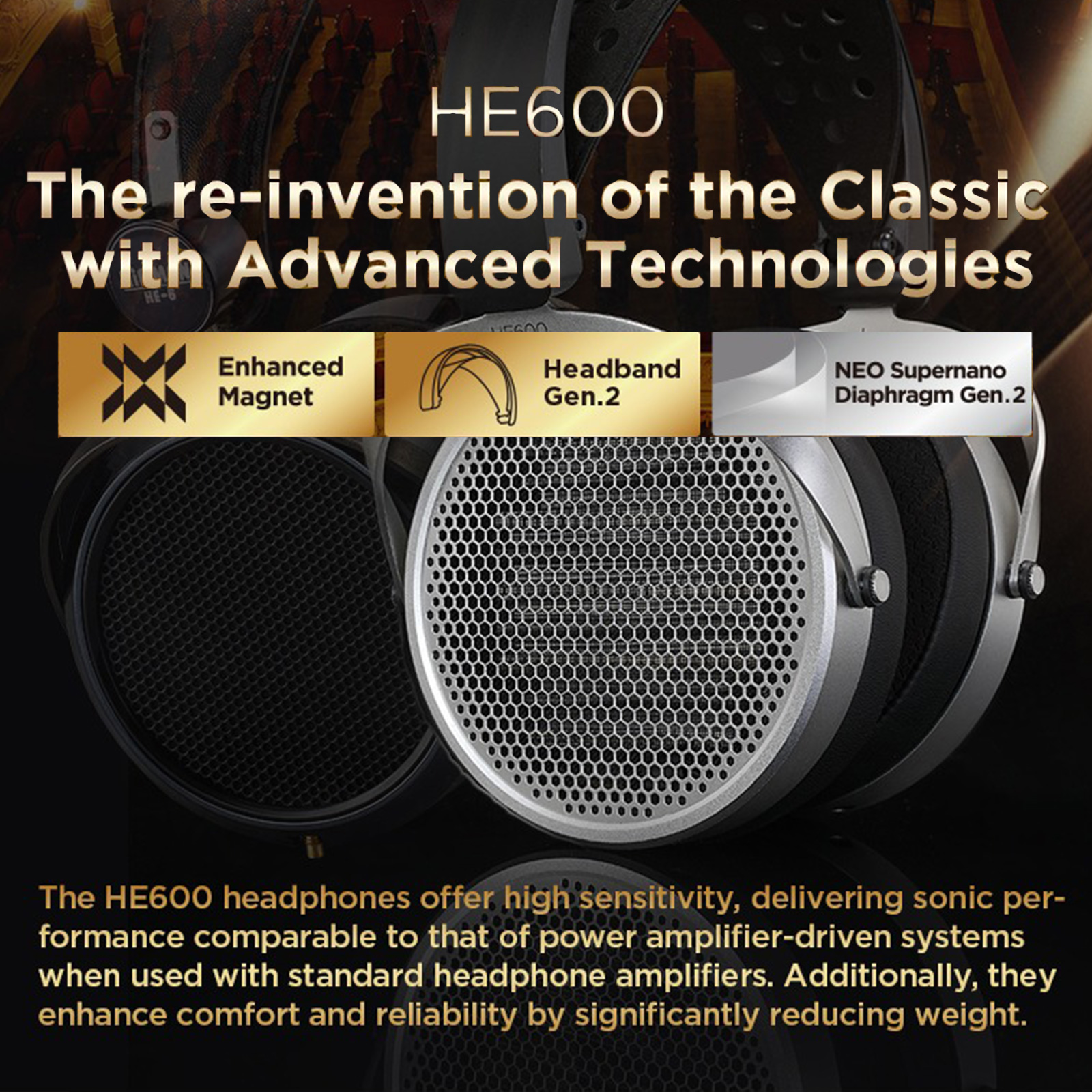 Details of HiFiMan HE600 Planar Headphones
