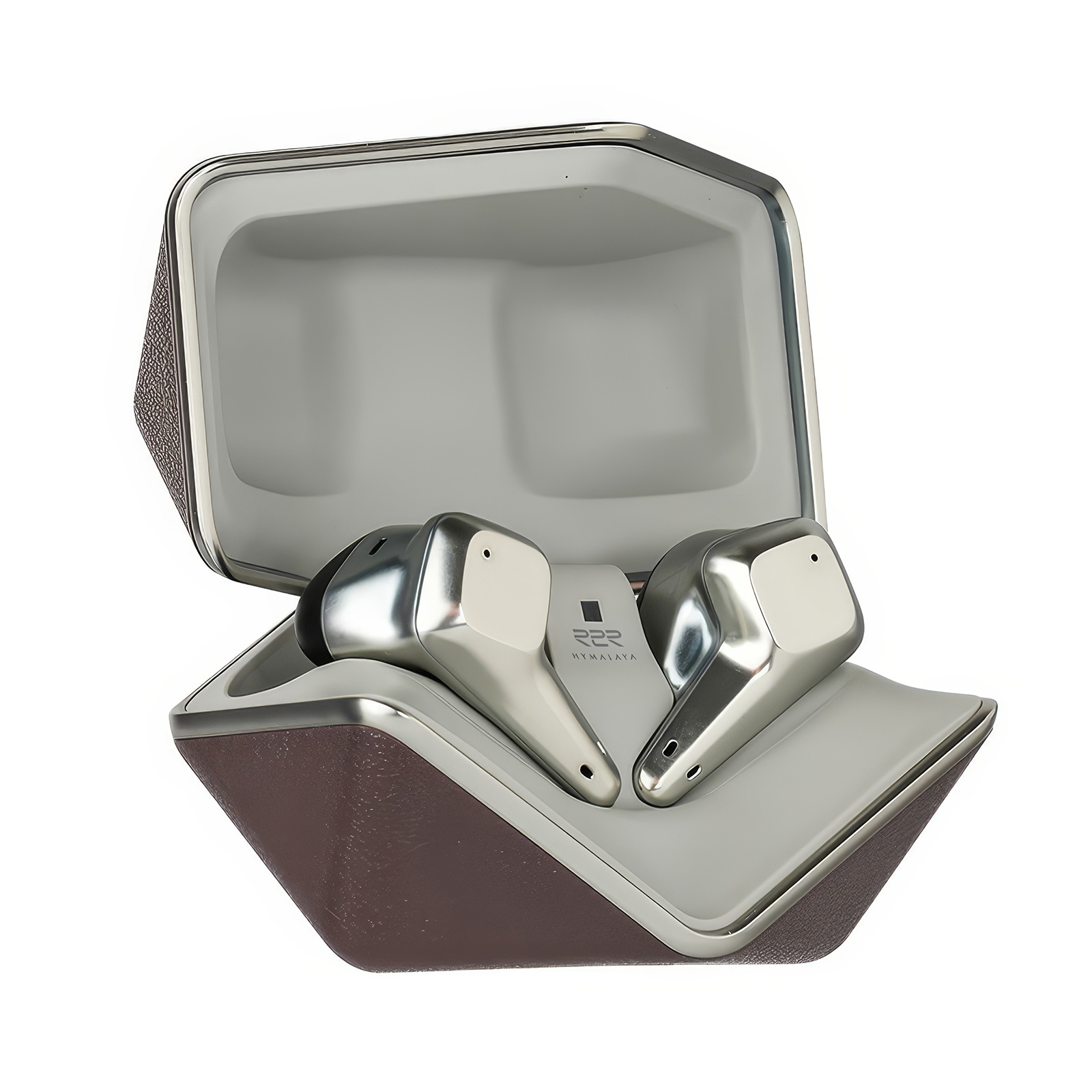 HiFiMAN Svanar Wireless LE true wireless earphones in brown charging case