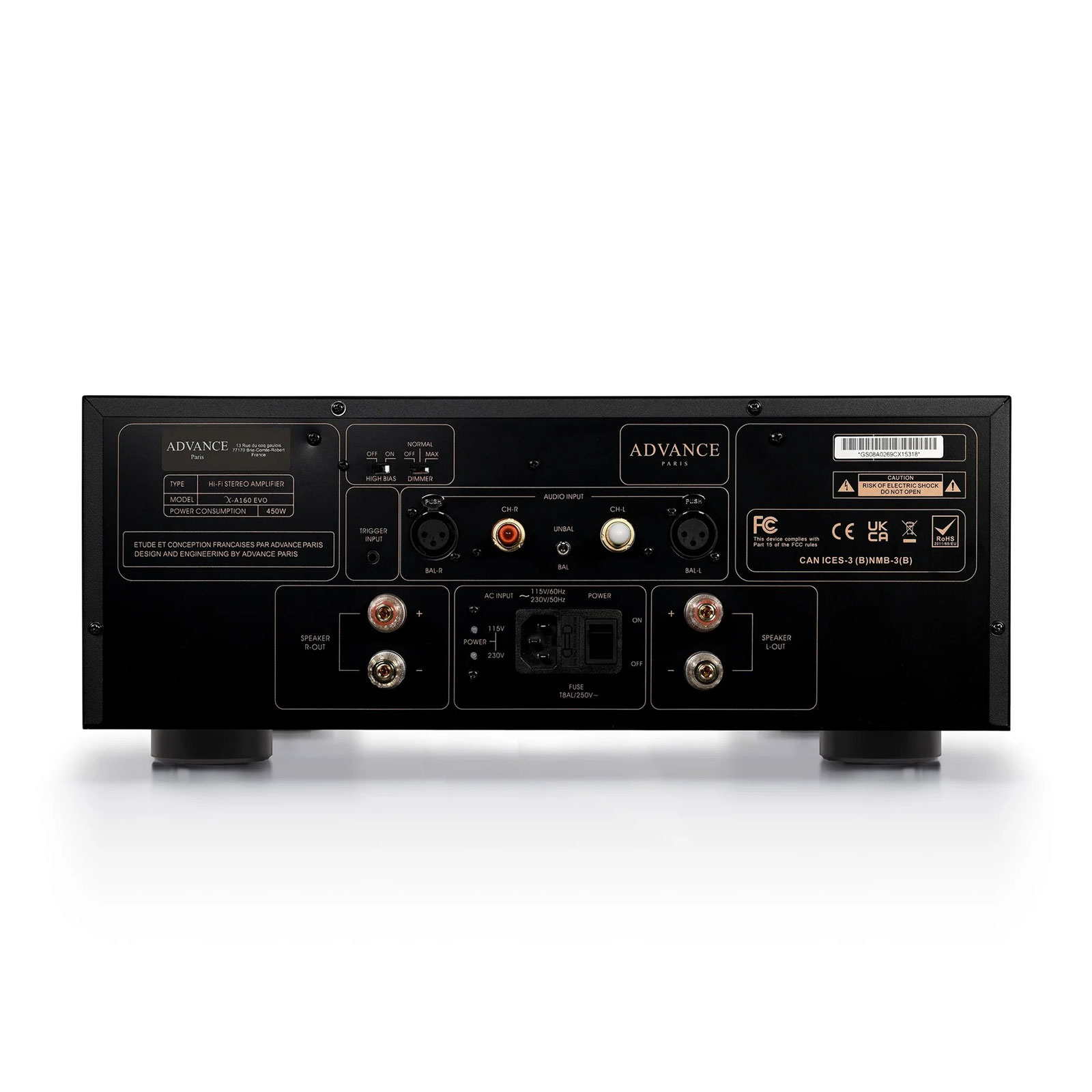 Advance Paris X-A160 EVO Stereo Power Amplifier | Audio Advisor