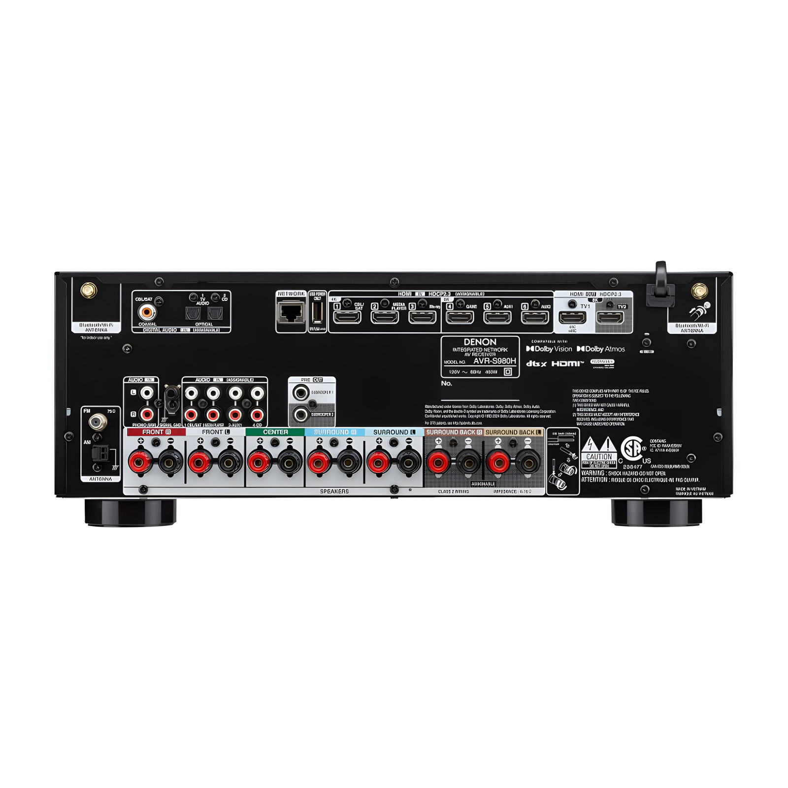 Denon AVR-S980H 7.2-Ch 8K AV Receiver with HEOS | Audio Advisor