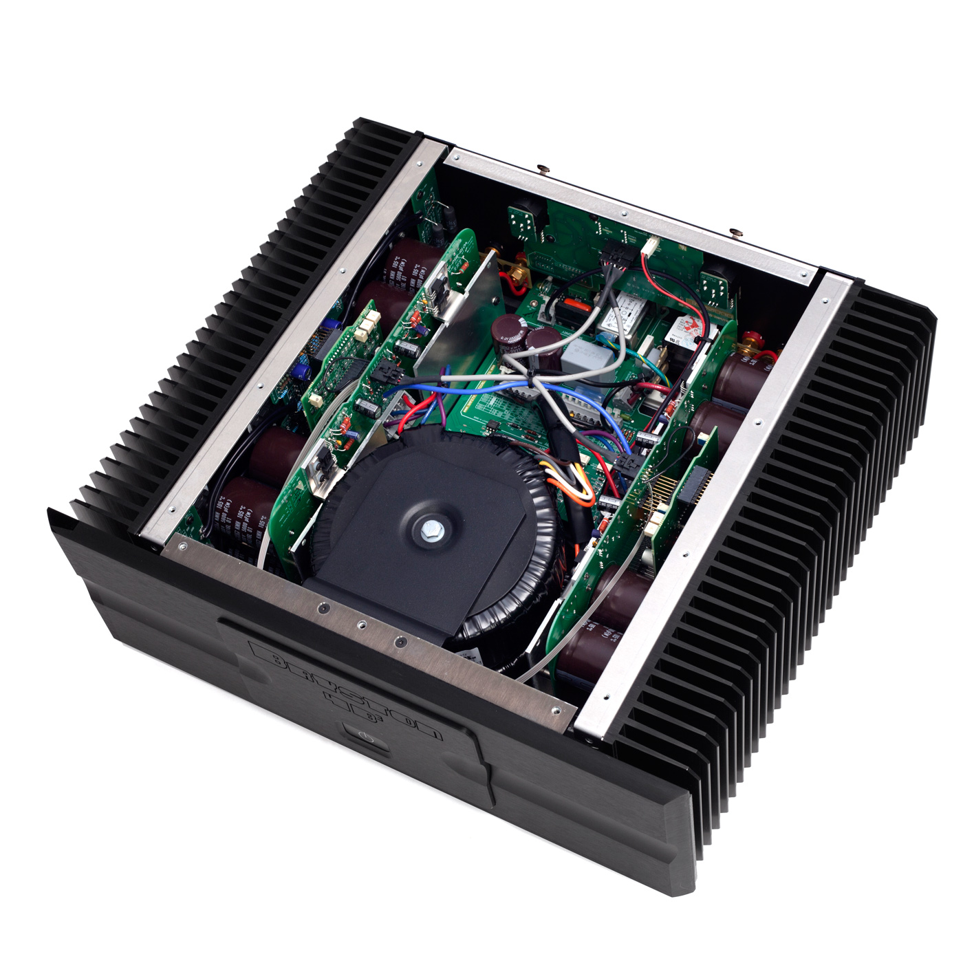 Interior of black Bryston 4B³ stereo power amplifier