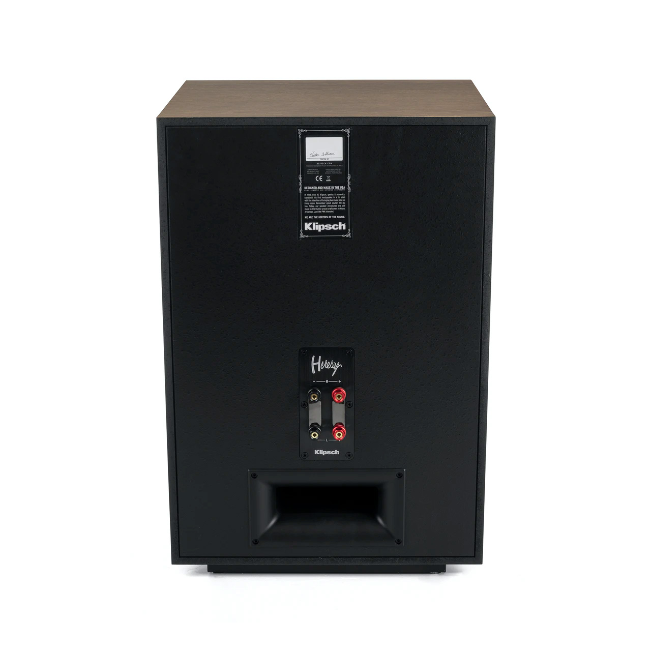 Back of Klipsch Heritage Heresy IV Floorstanding Speaker