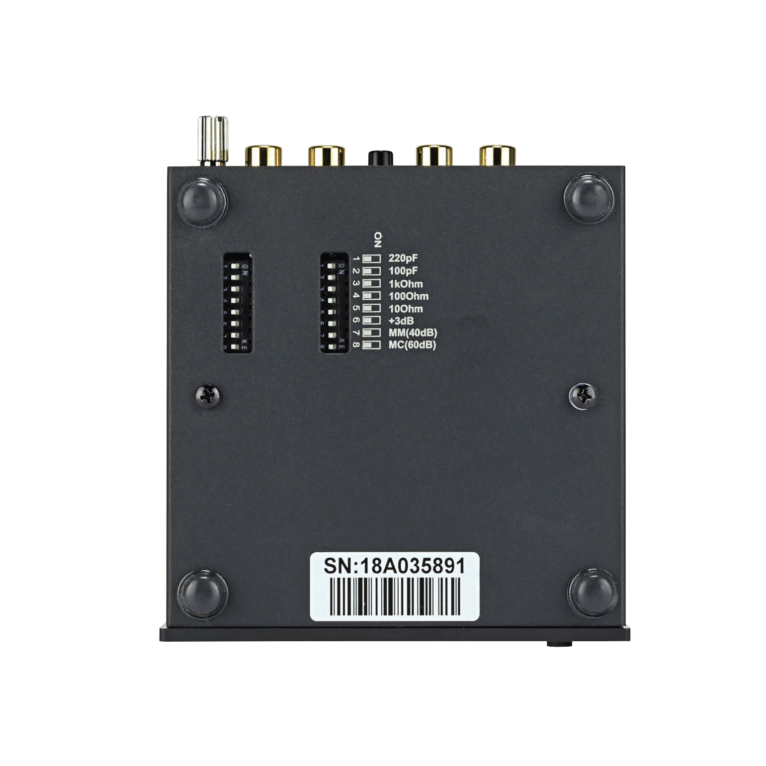 Lower of Pro-Ject Phono Box S2 Ultra Phono Preamplifier