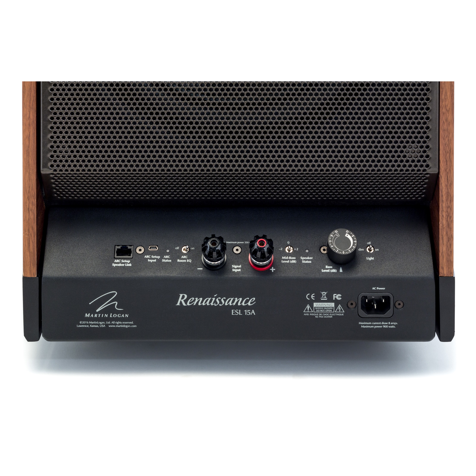 Back of MartinLogan Renaissance ESL 15A Electrostatic Loudspeaker