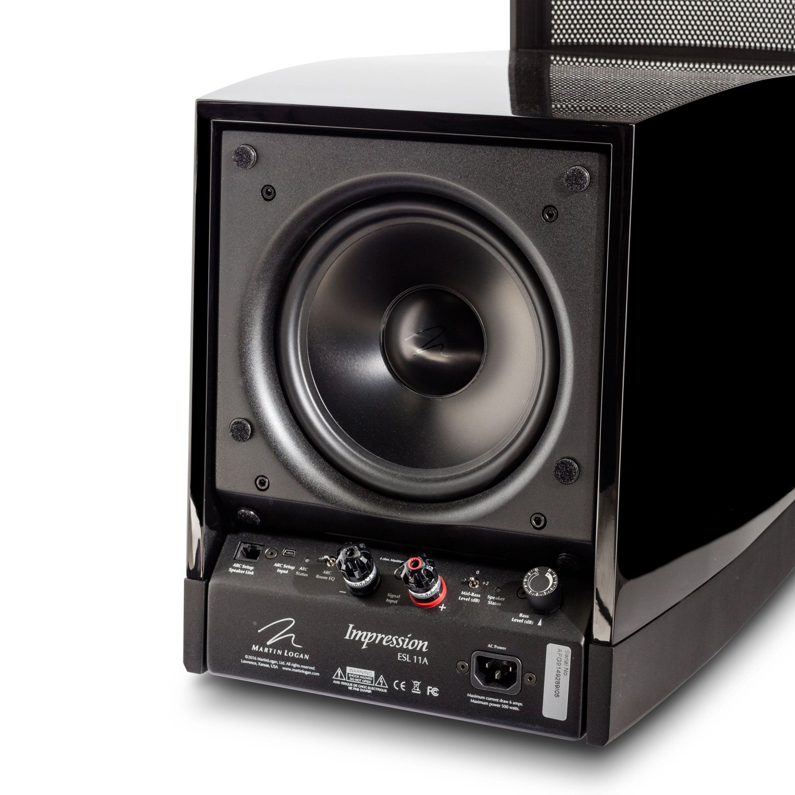 Back of MartinLogan Impression ESL 11A Electrostatic Loudspeaker